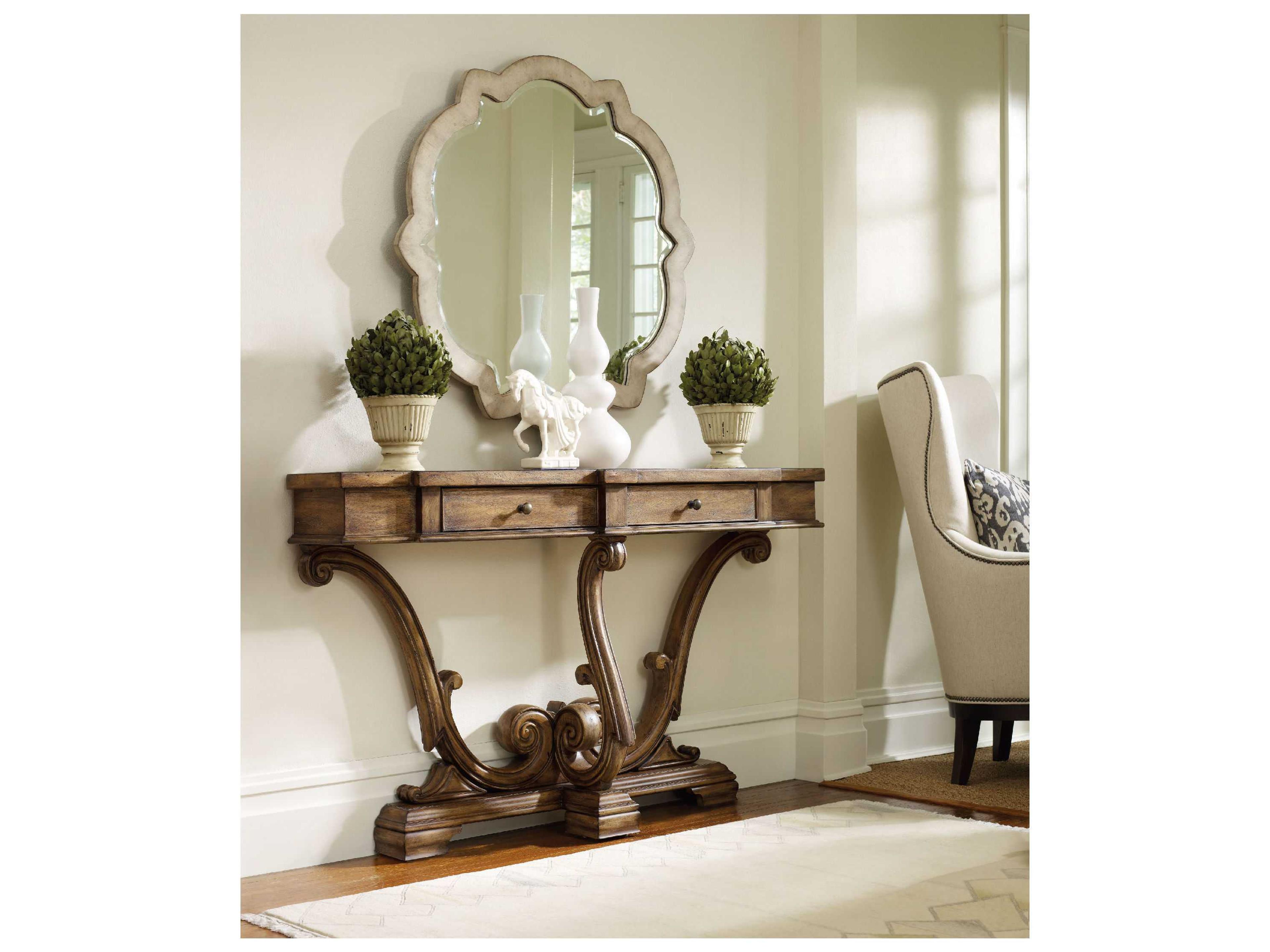Luxecor Heritage Rectangular Wood Console Table