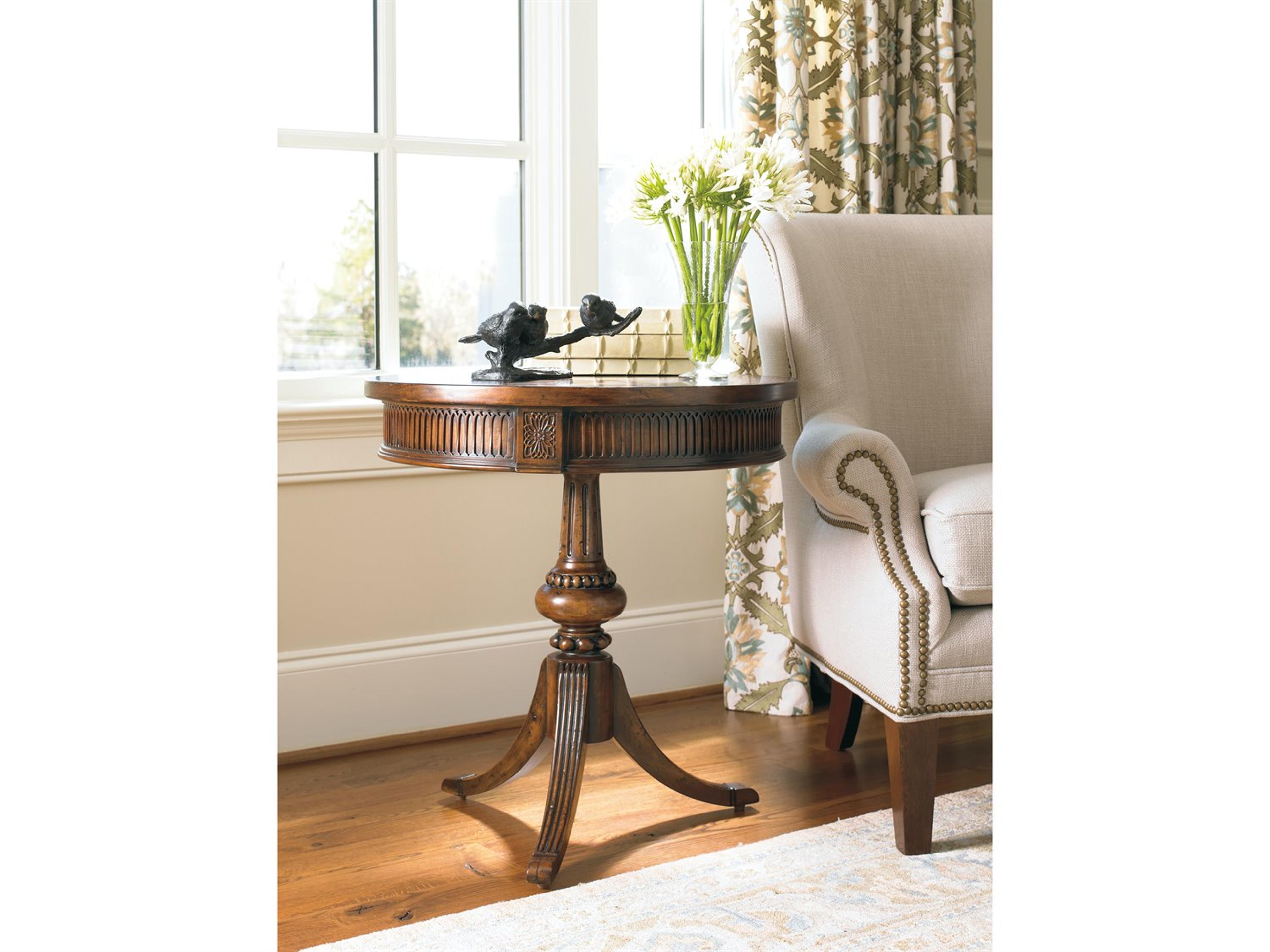 Hooker Furniture Round Wood End Table