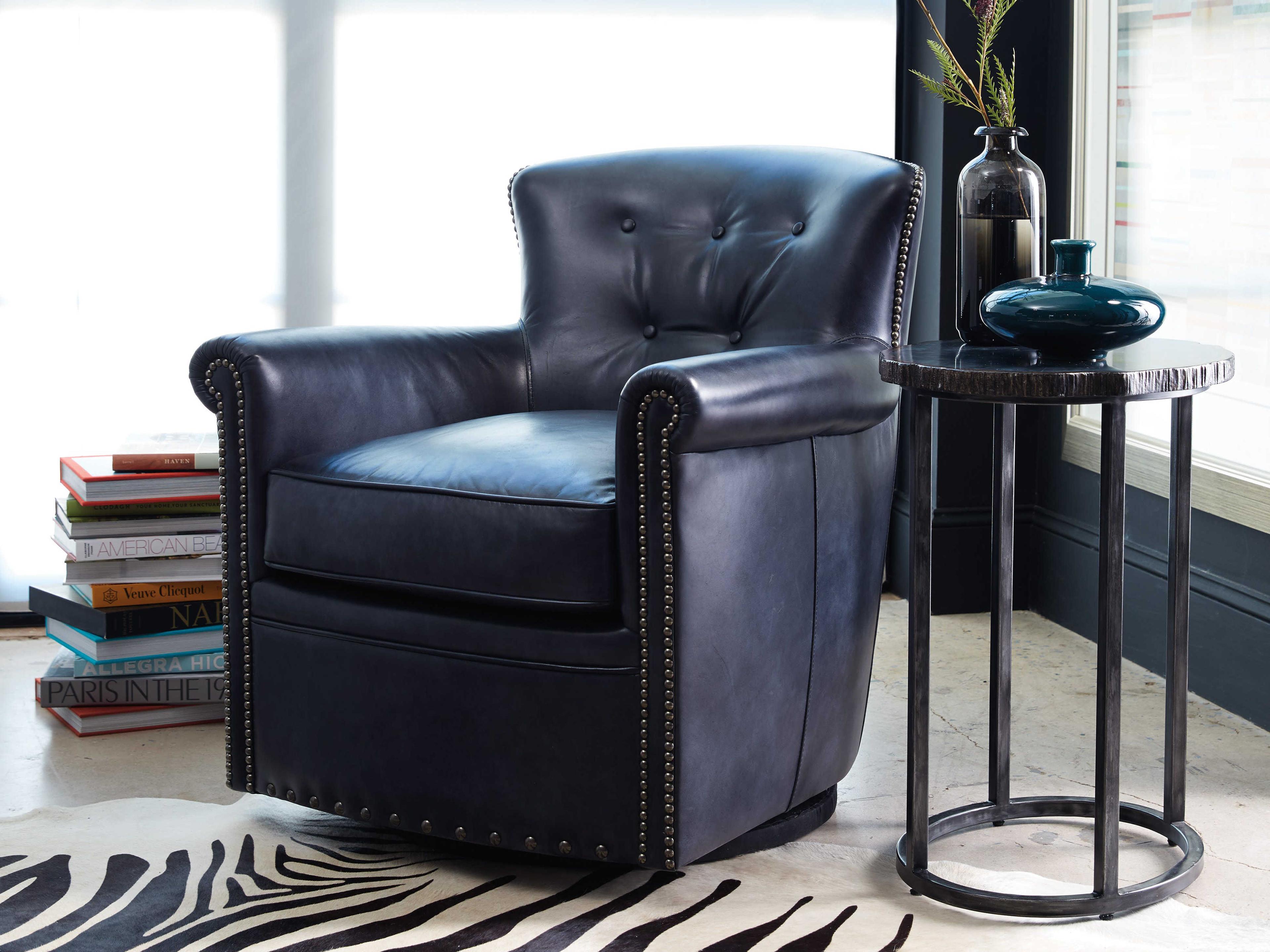 Hooker Furniture Nesting Oval Stone Brass Lacquer End Table