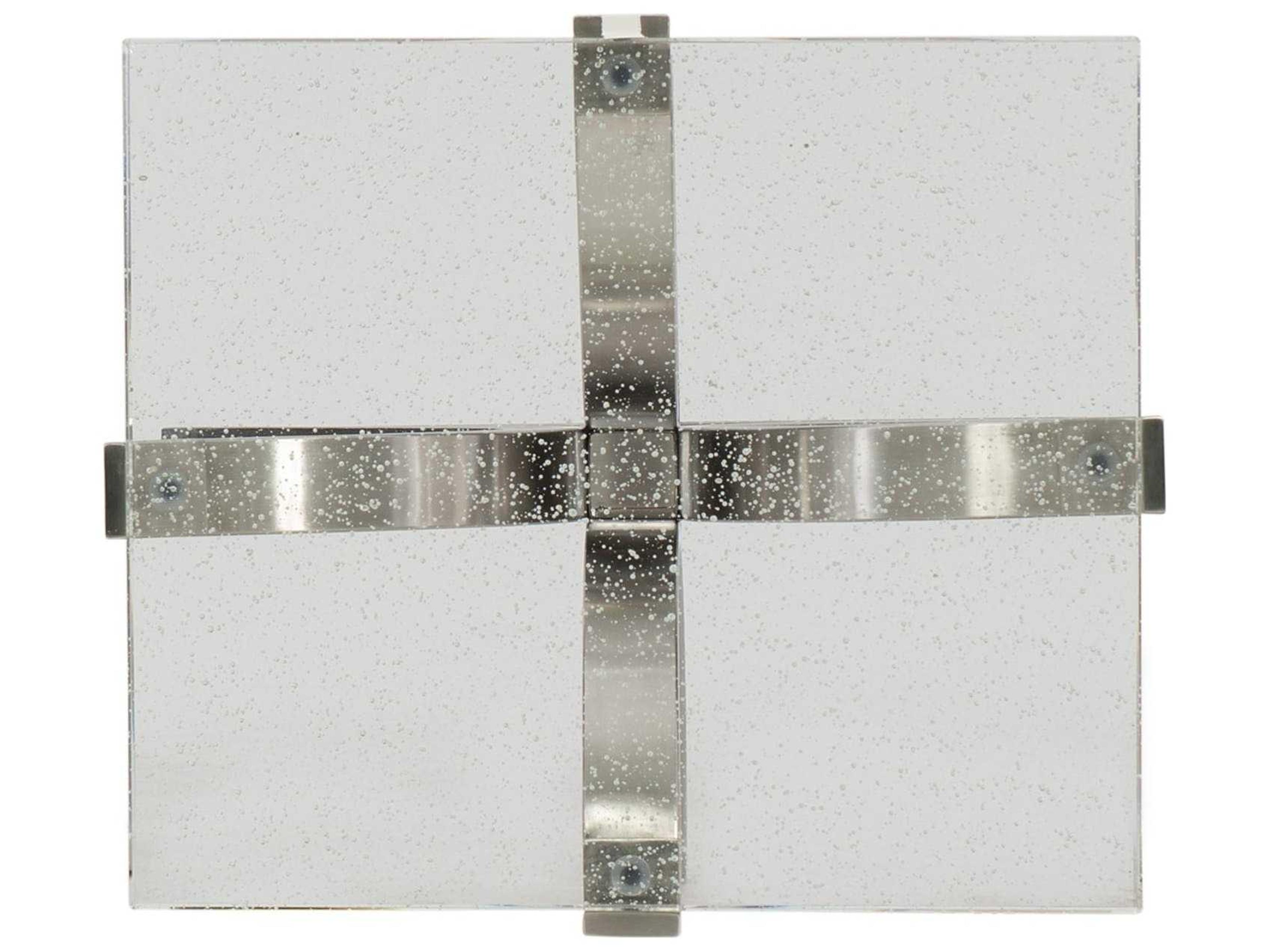 Hooker Furniture Bubble Square Clear Glass Chrome End Table