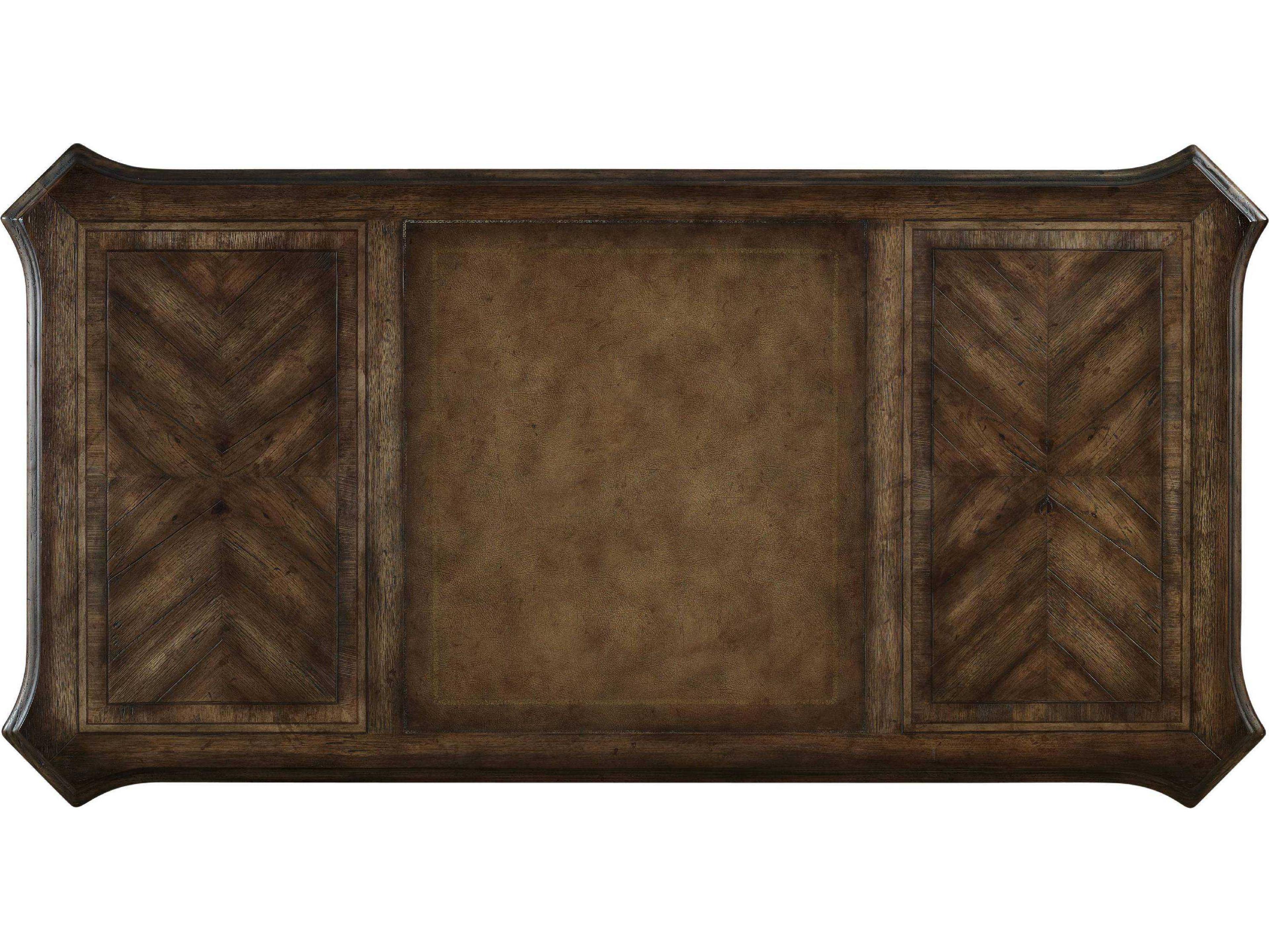 Luxecor Heritage Walnut Ed Rustic Wood Brown Ash Executive Desk