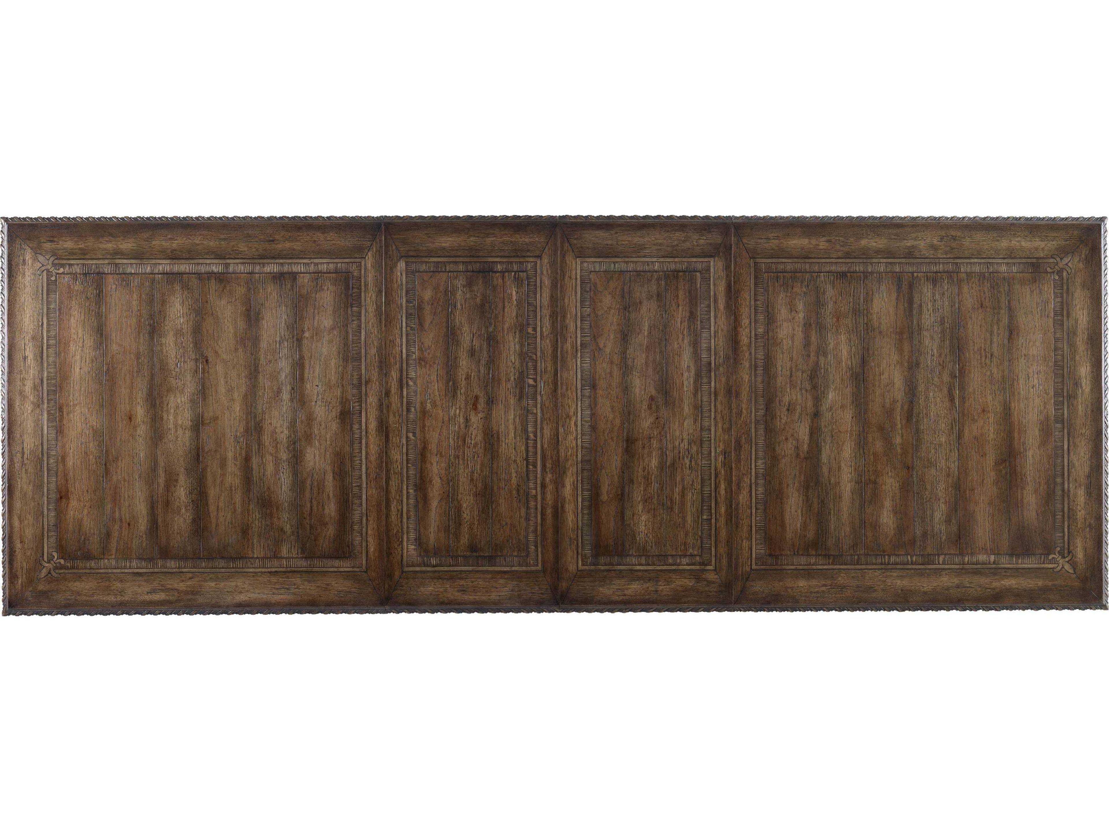 Luxecor Heritage Rectangular Wood Rustic Walnut Dining Table