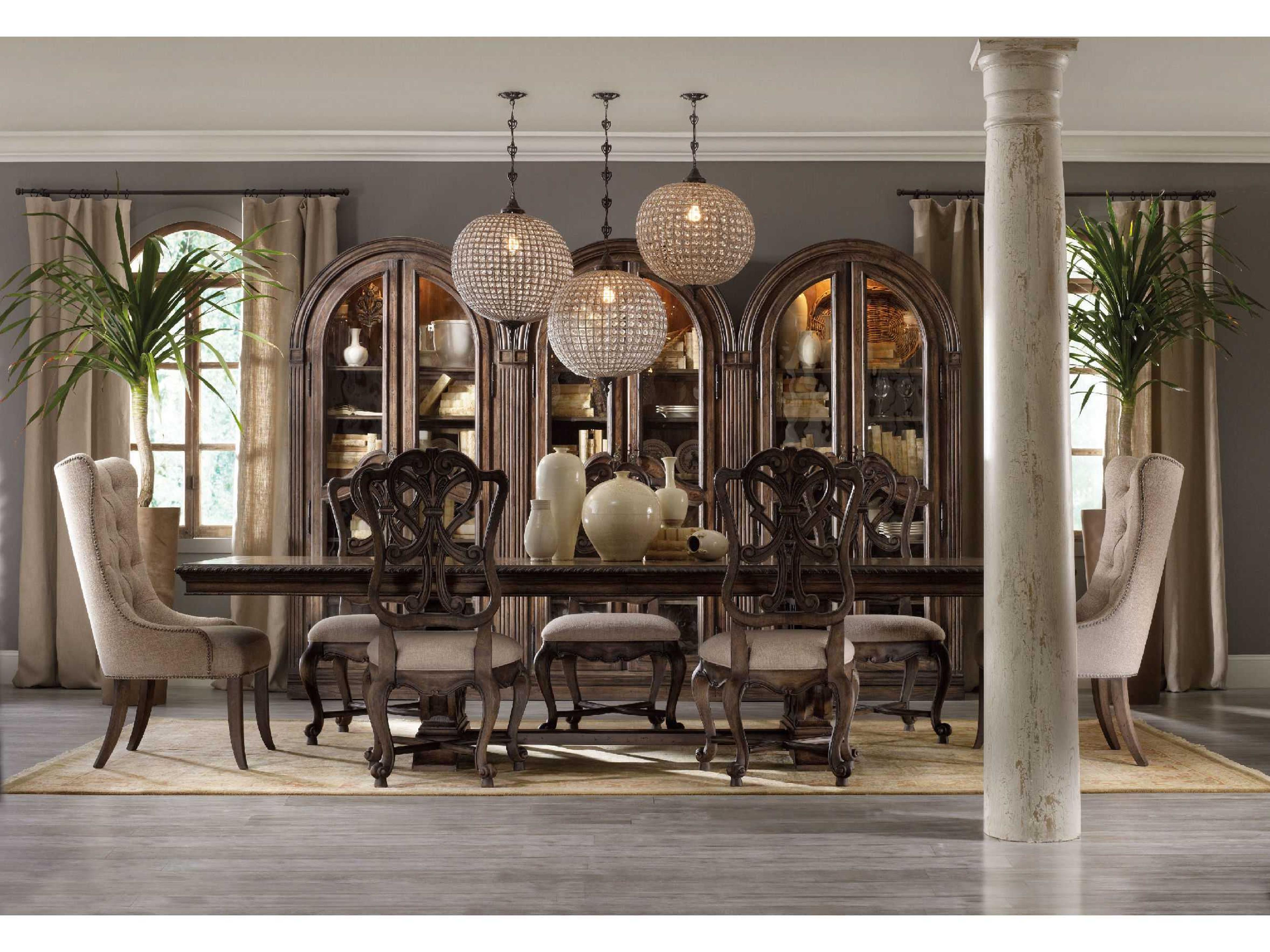 Luxecor Heritage Rectangular Wood Rustic Walnut Dining Table