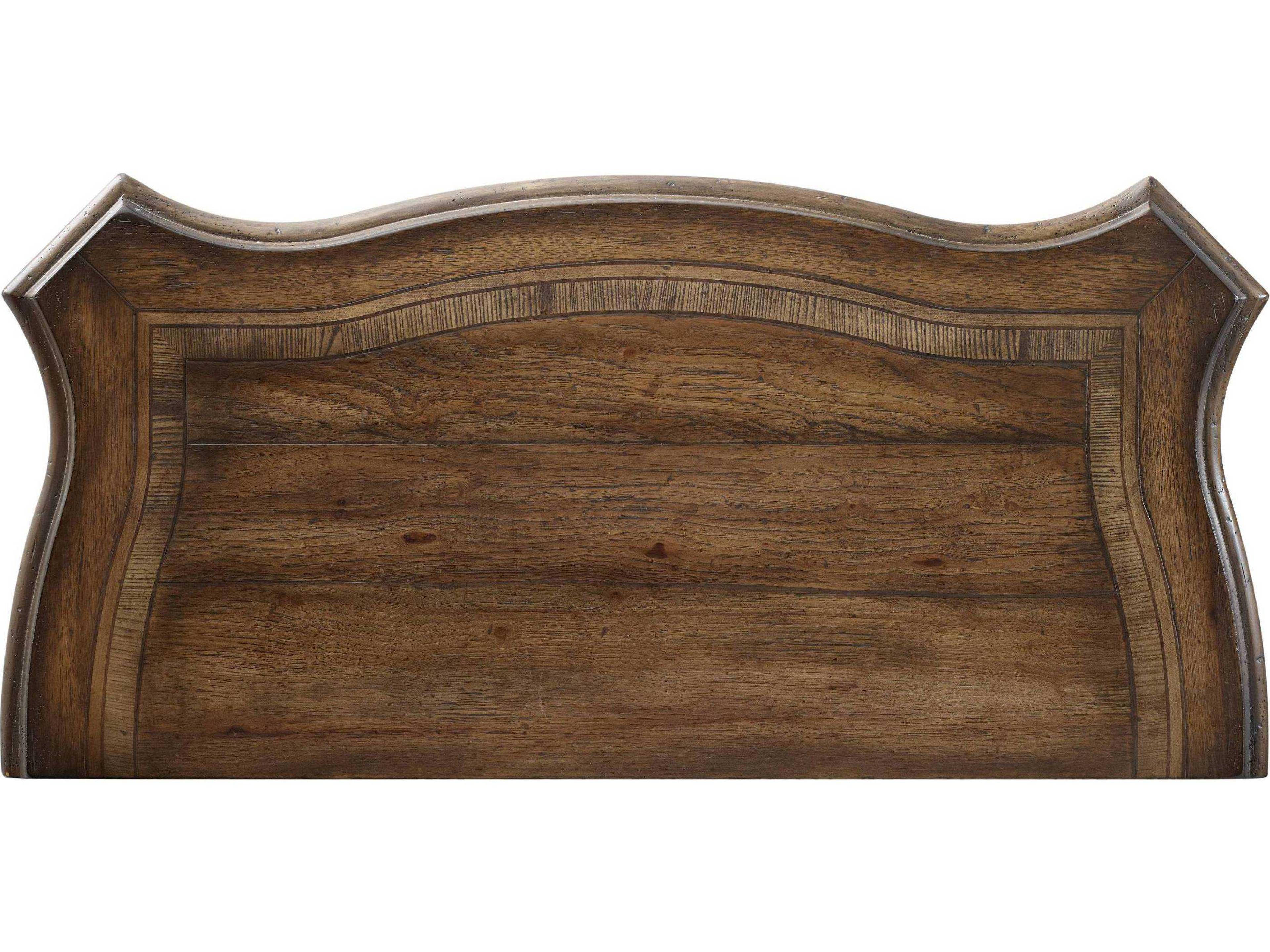 Luxecor Heritage 5-Drawers Walnut Ed Rustic Wood Brown Hardwood Accent Chest