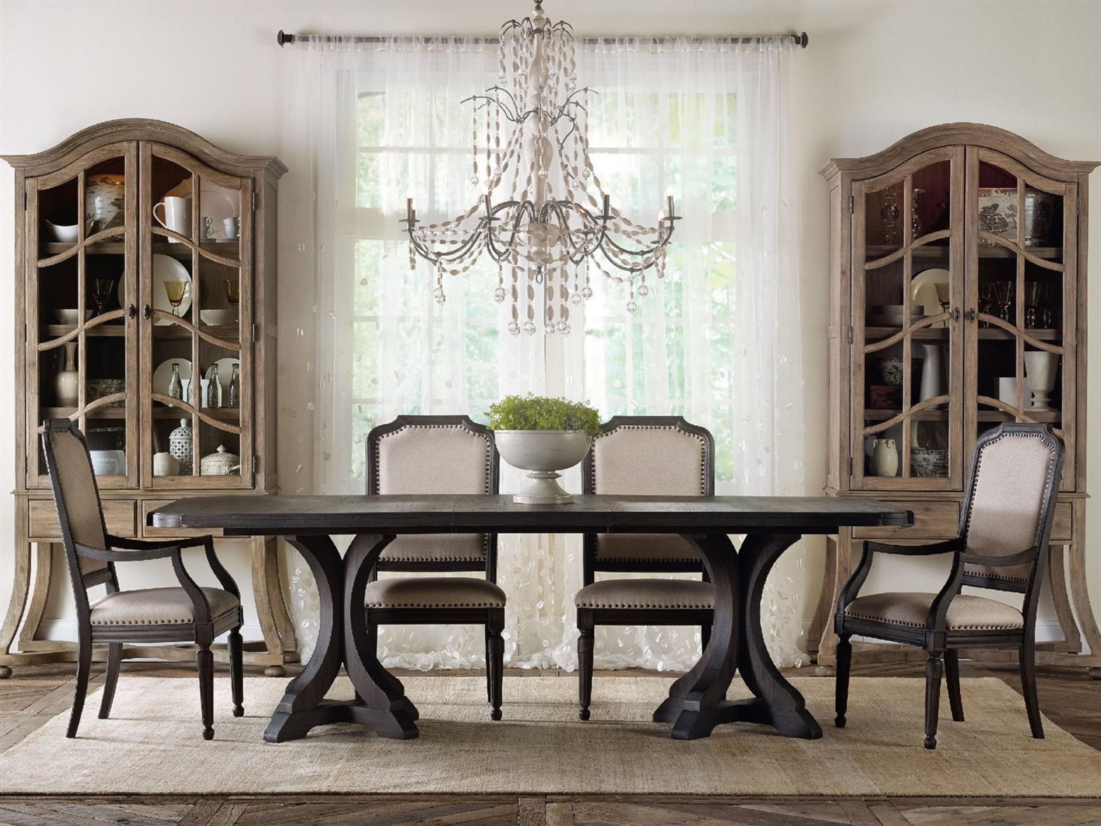 Luxecor Heritage Acacia Wood Brown Upholstered Side Dining Chair