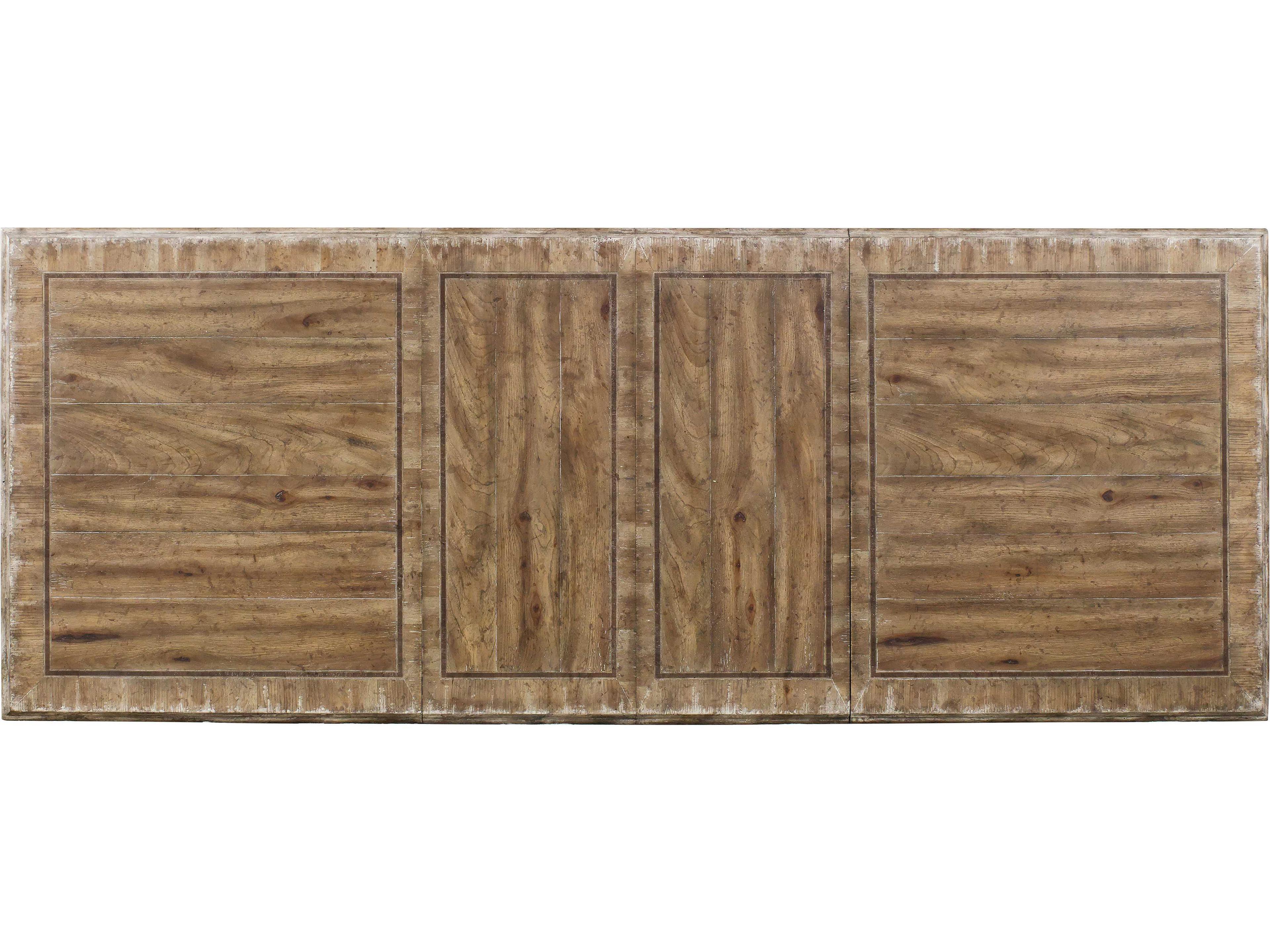 Luxecor Heritage Extendable Rectangular Light Wood Dining Table