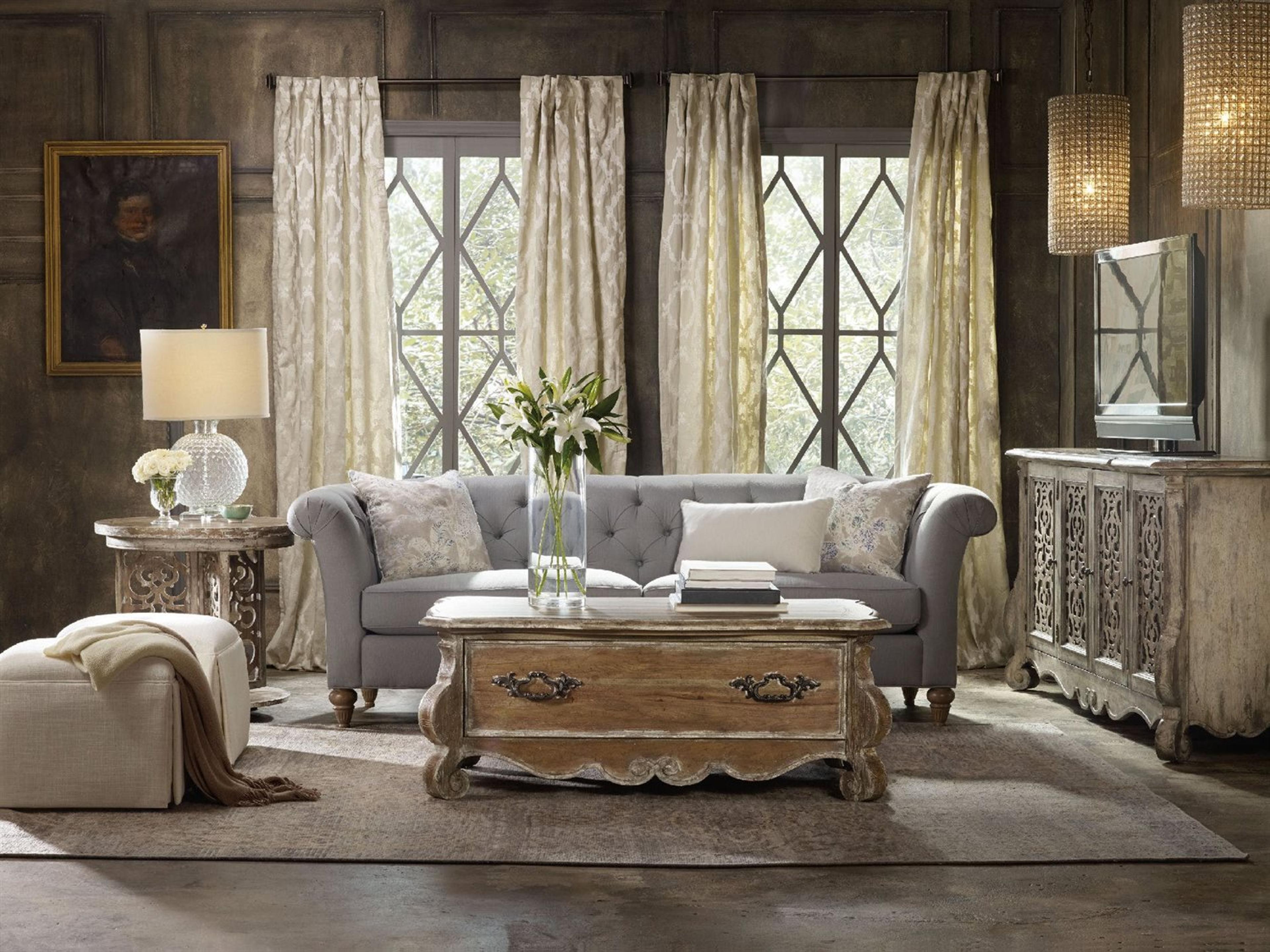 Luxecor Heritage Rectangular Light Wood Cocktail Table