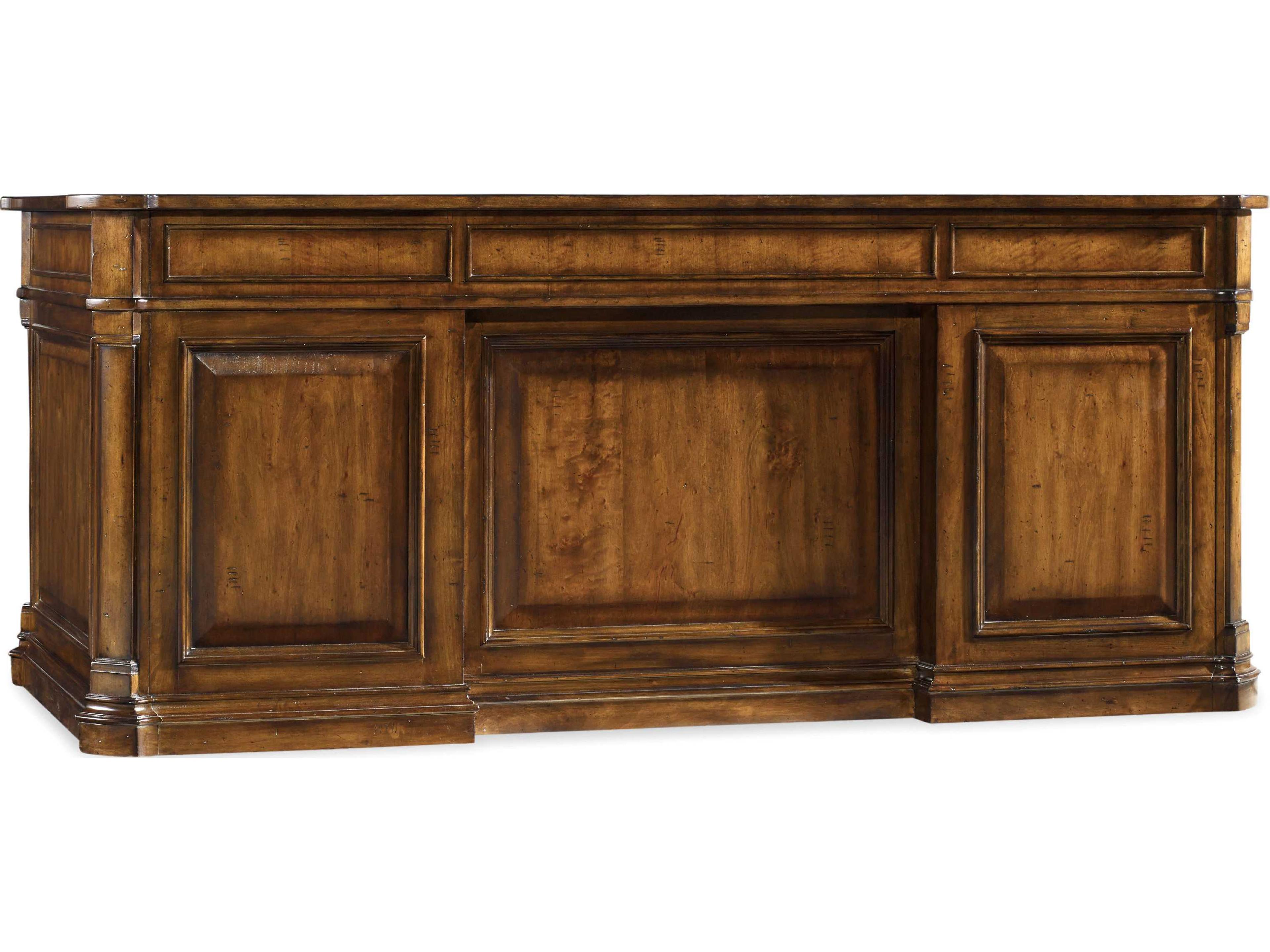 Luxecor Heritage Wood Brown Alder Executive Desk
