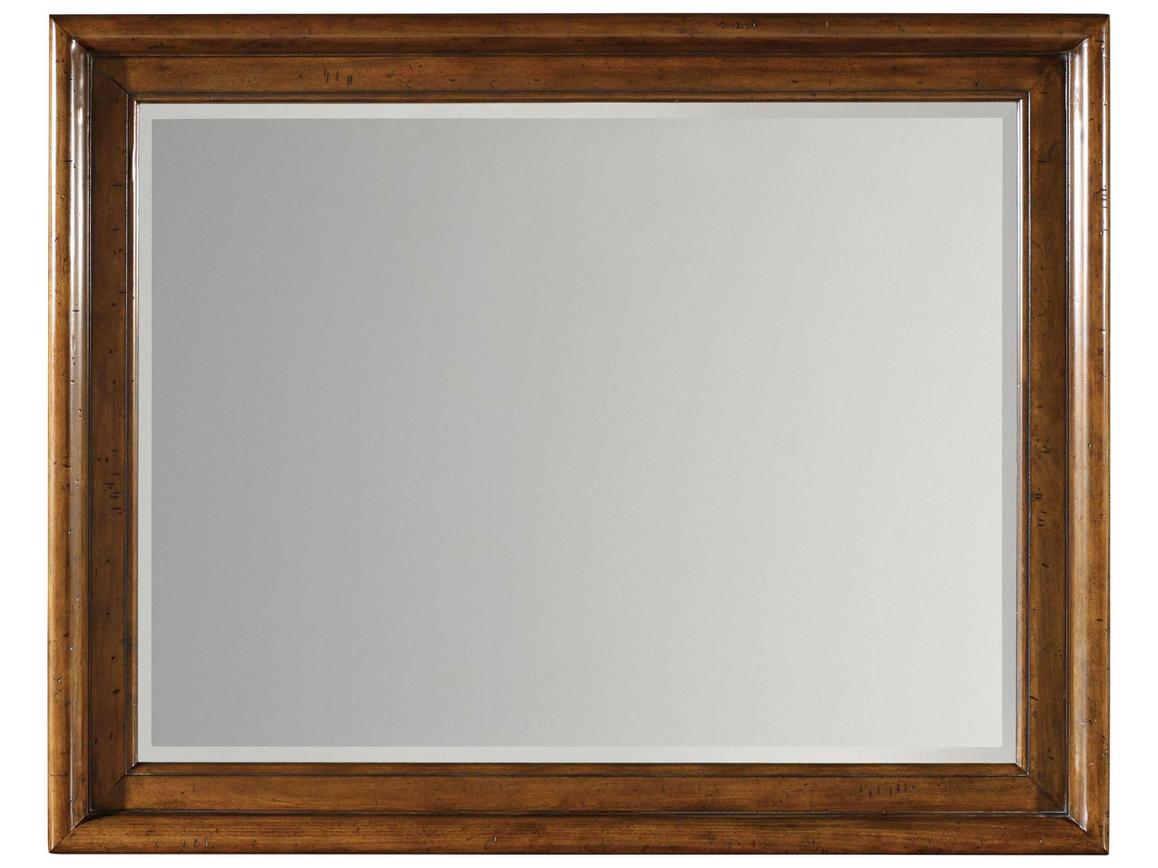 Tynecastle Landscape Mirror in Warm Chestnut Finish