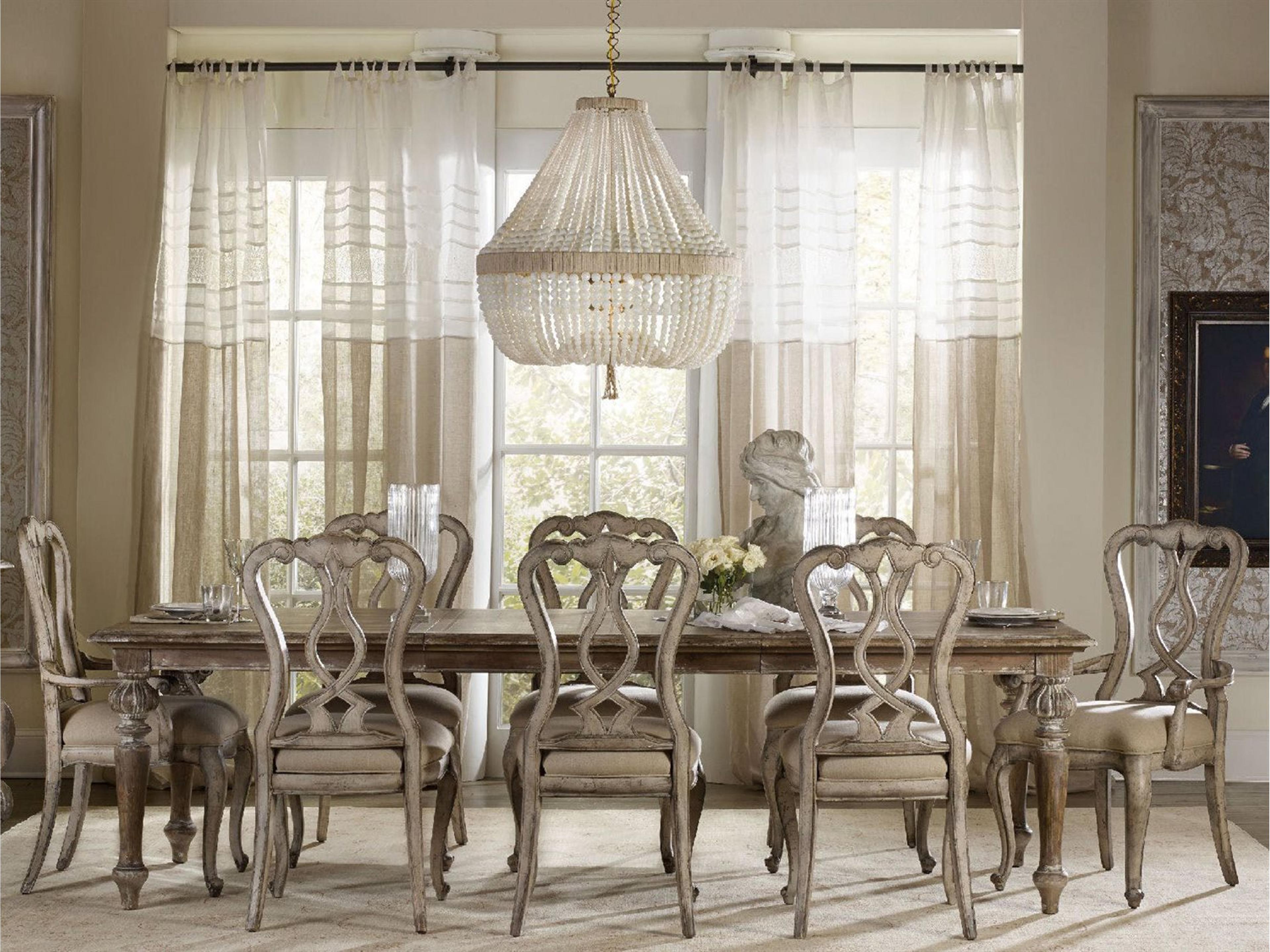 Luxecor Heritage Extendable Rectangular Wood Dining Table