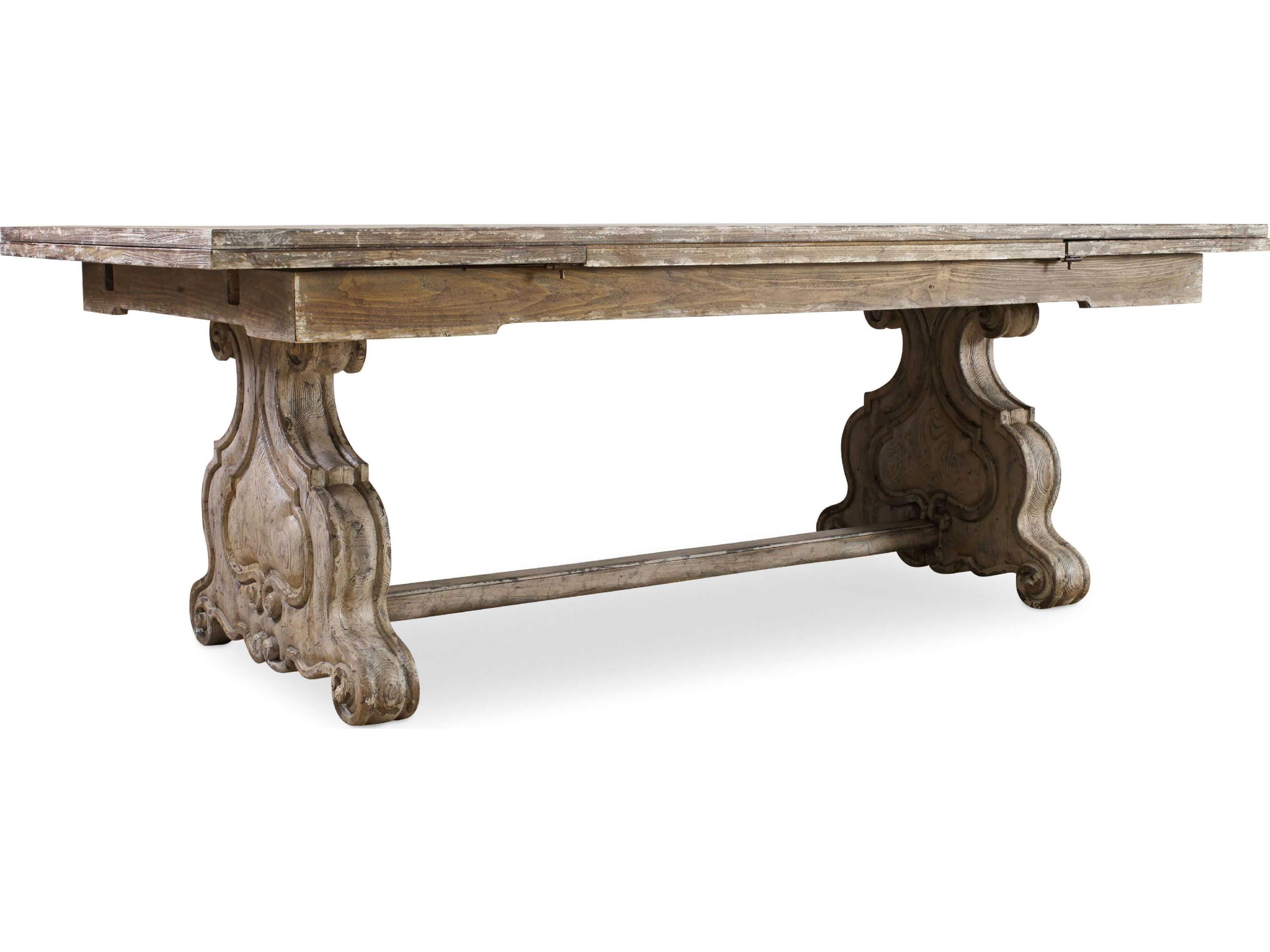 Luxecor Heritage Extendable Rectangular Wood Dining Table