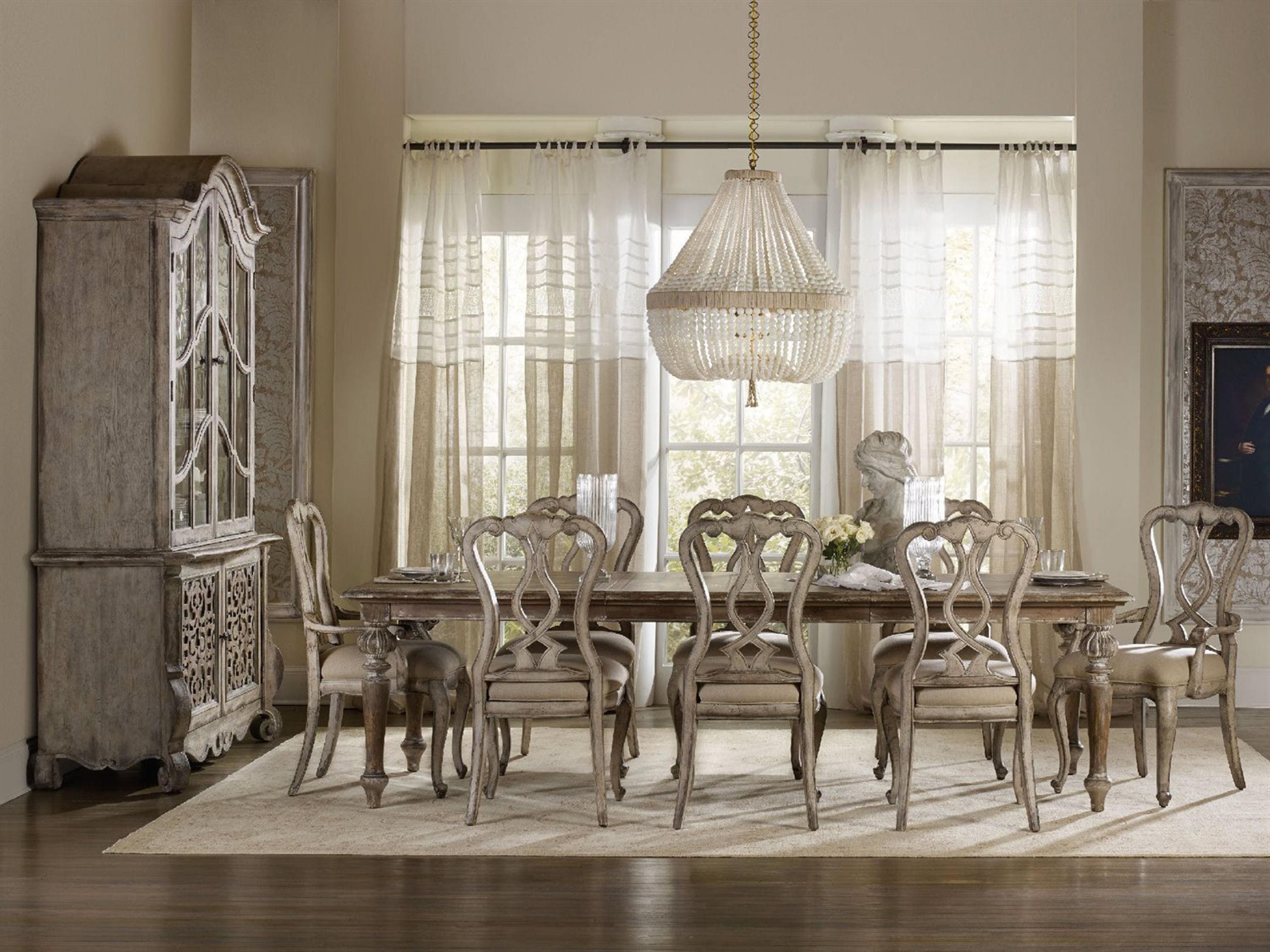 Luxecor Heritage Rubberwood White Upholstered Side Dining Chair