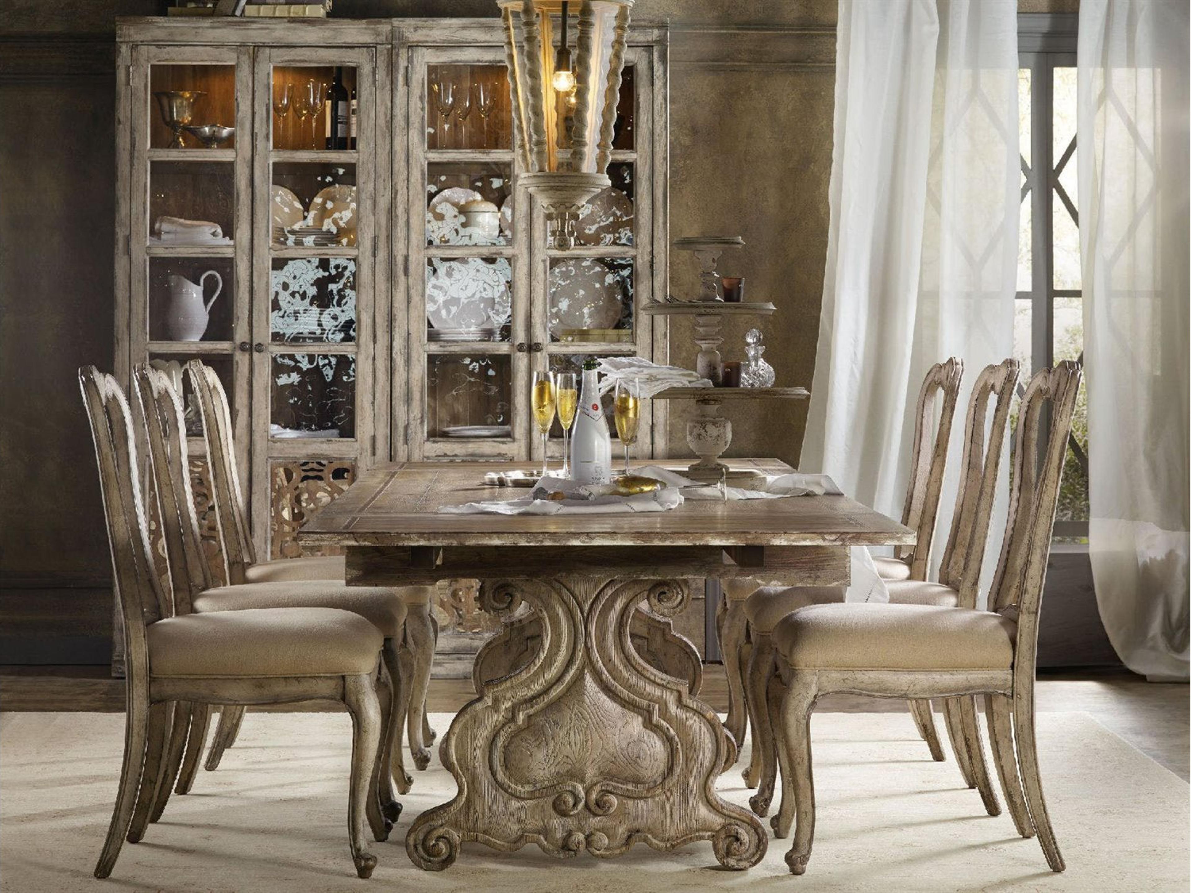 Luxecor Heritage Rubberwood White Upholstered Side Dining Chair