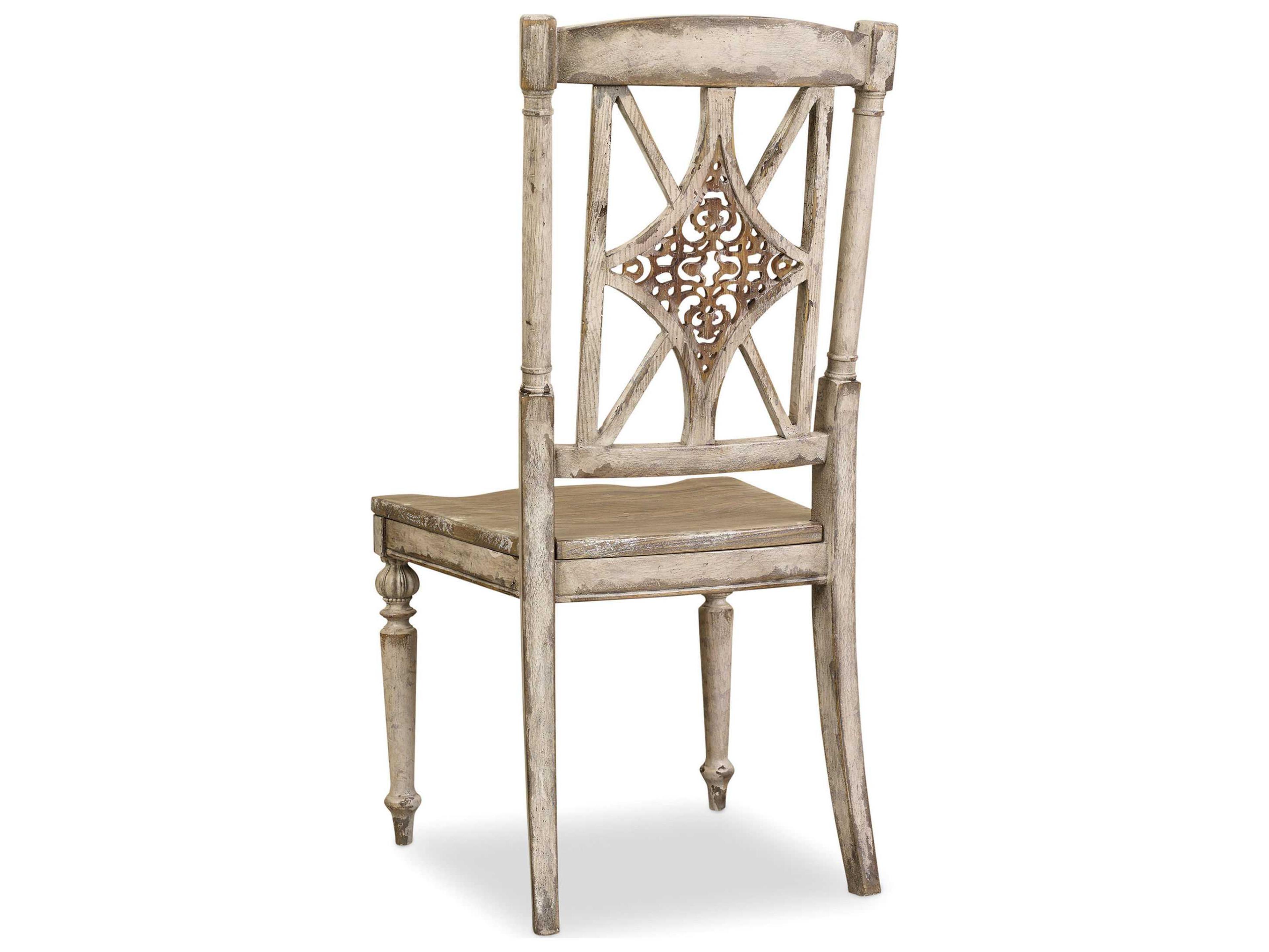 Chatelet Rubberwood White Side Dining Chair