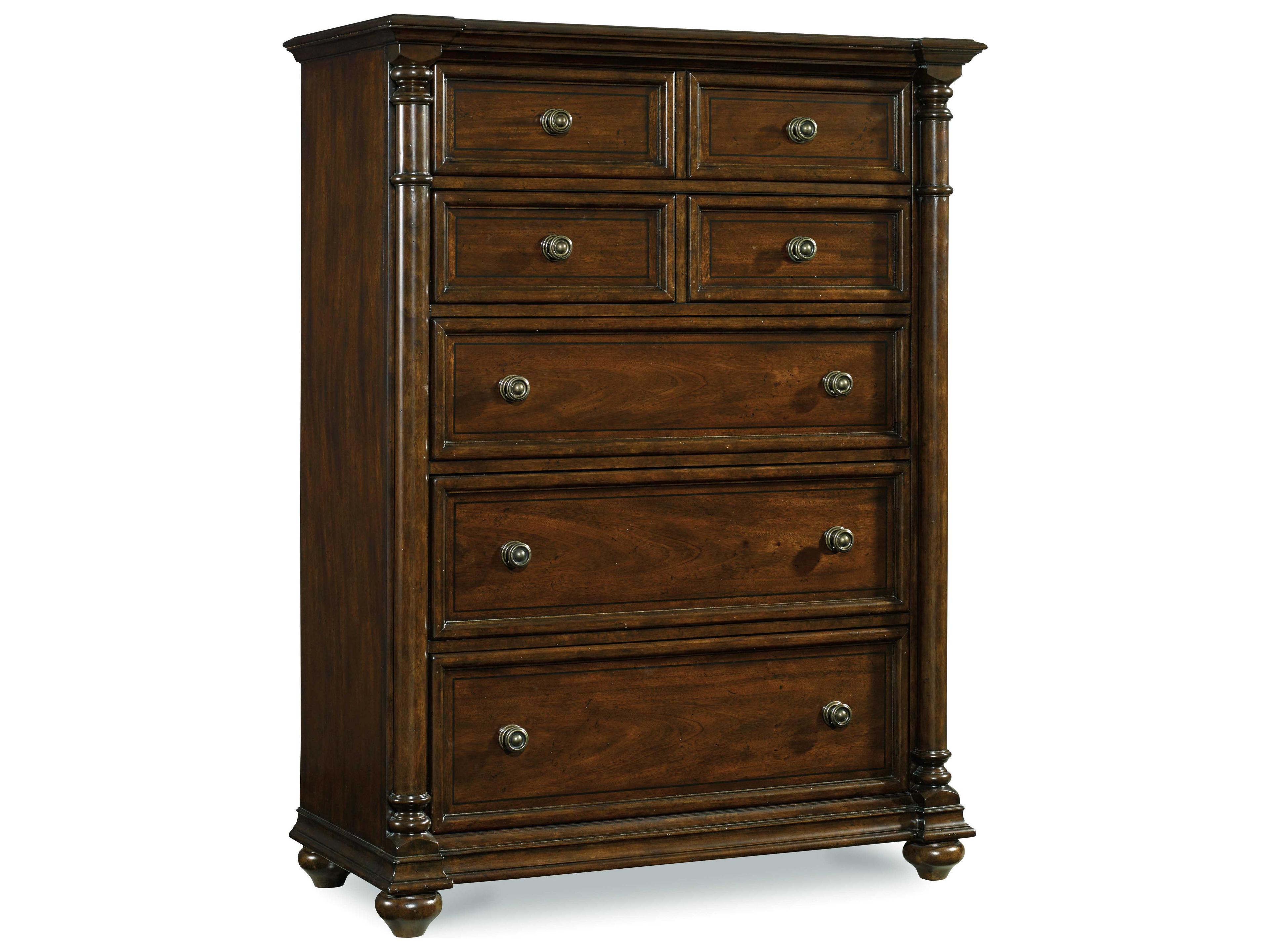 Leesburg Dark Wood Brown Mahogany Accent Chest