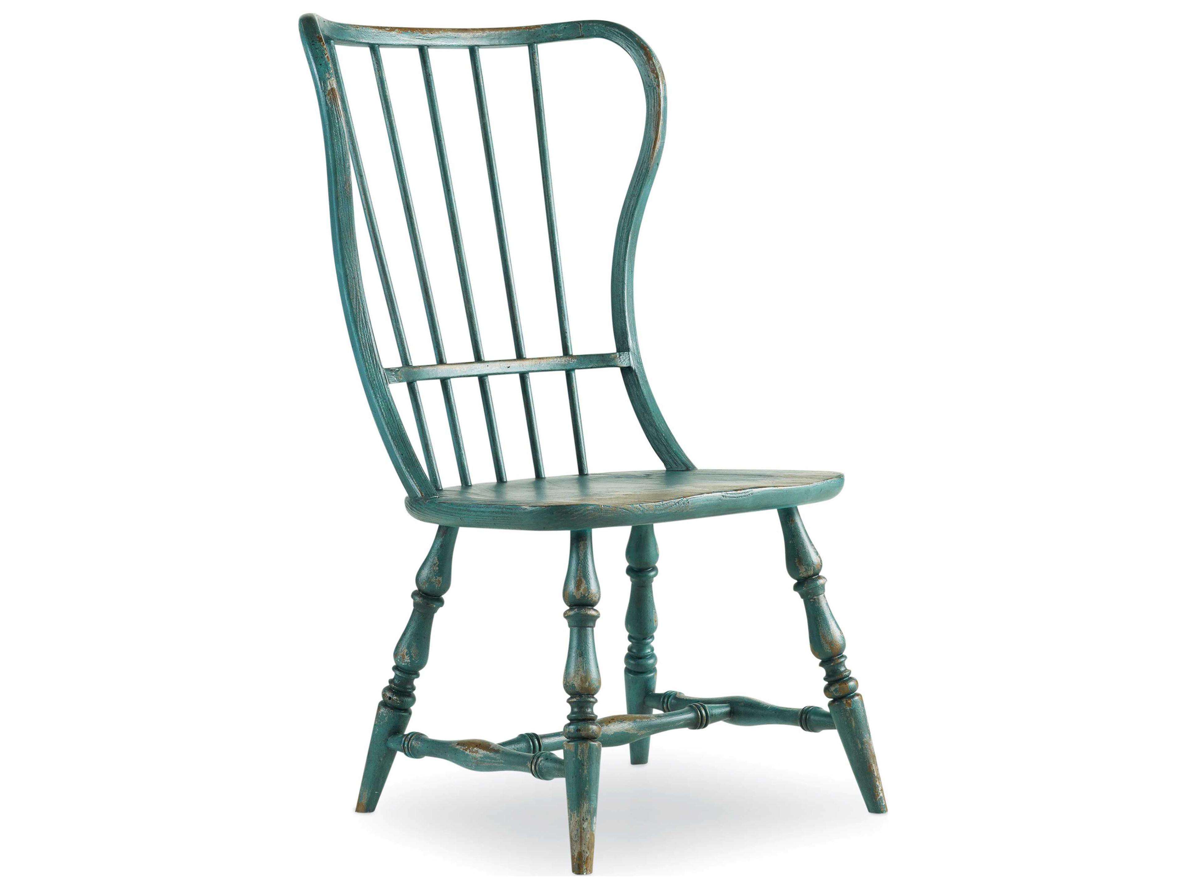 Sanctuary Hardwood Blue Side Dining Chair