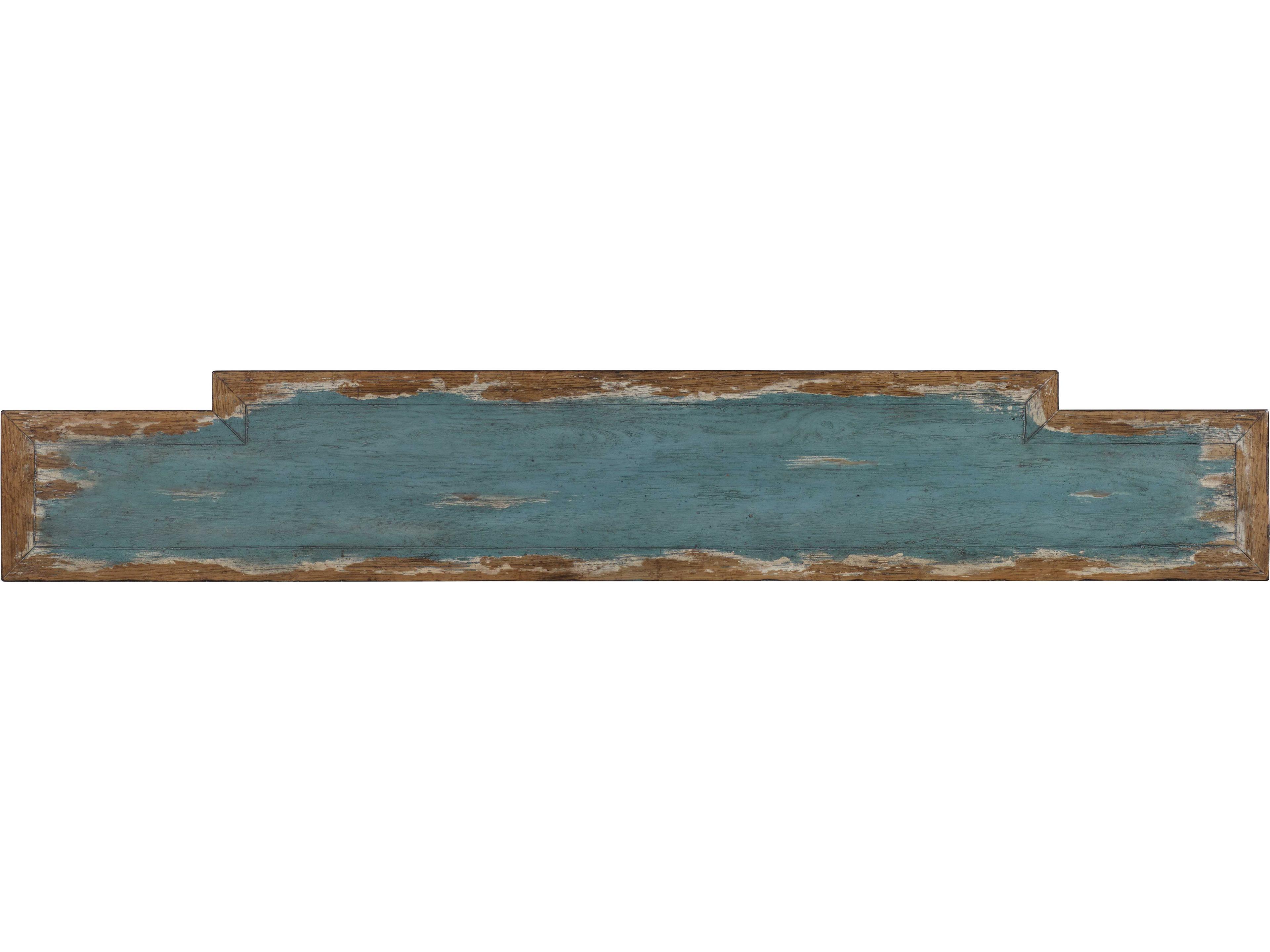 Hooker Furniture Sanctuary Rectangular Wood Sky High Azure Blue Console Table