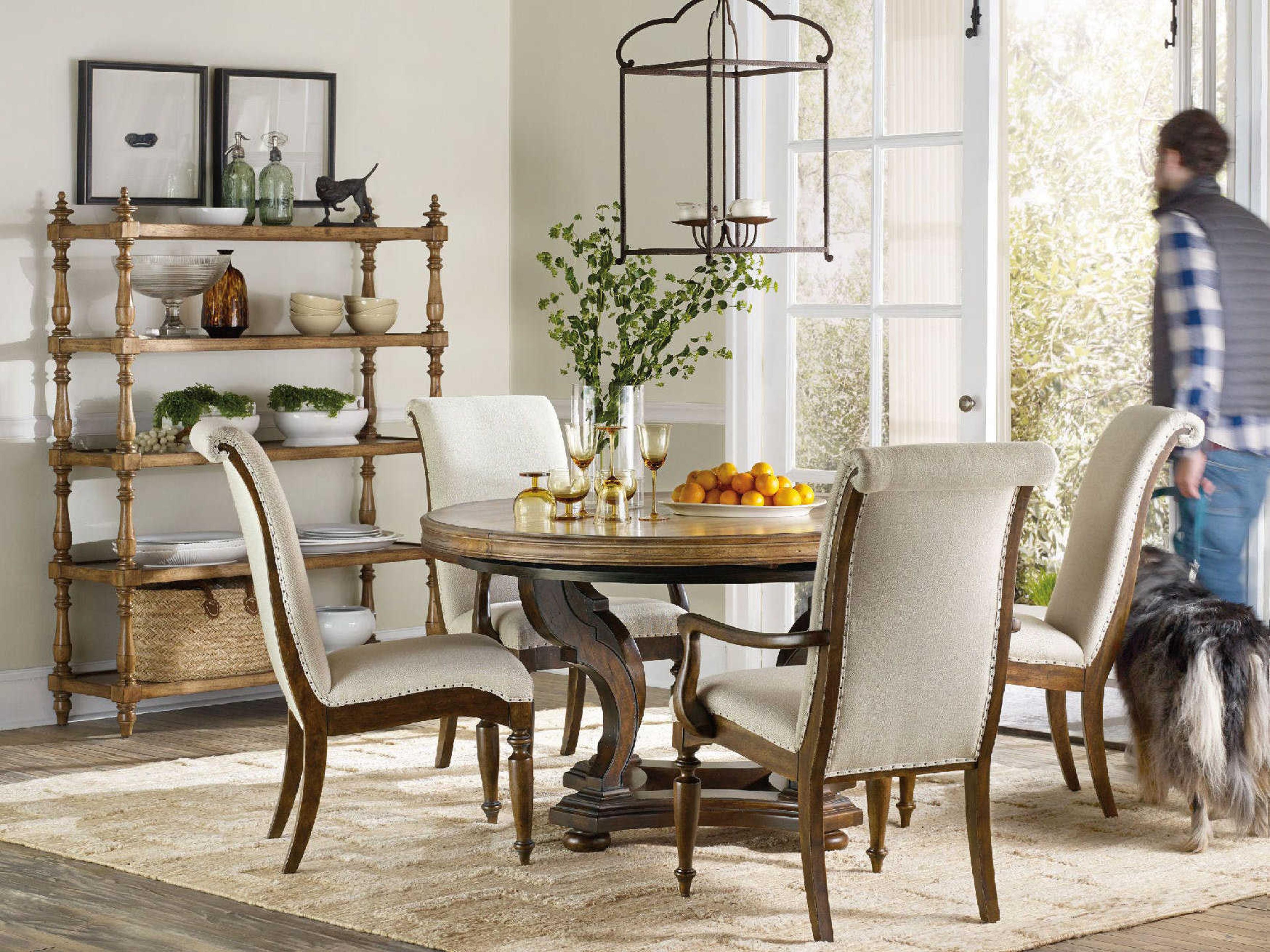 Luxecor Heritage White Upholstered Arm Dining Chair