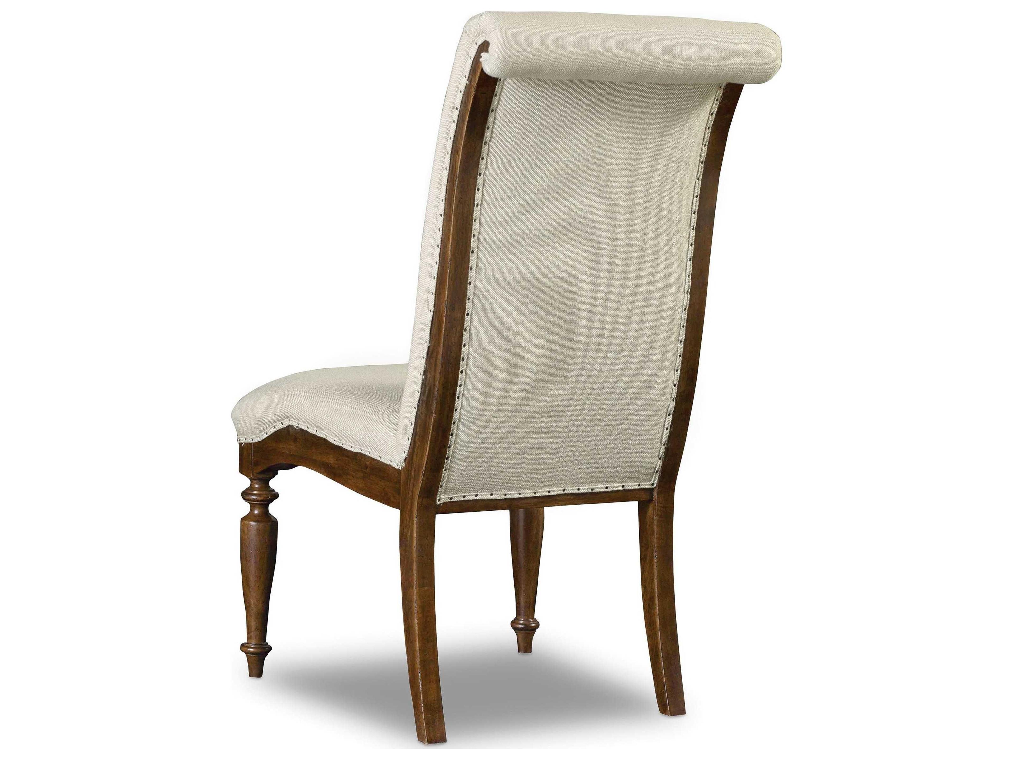 Luxecor Heritage White Upholstered Side Dining Chair