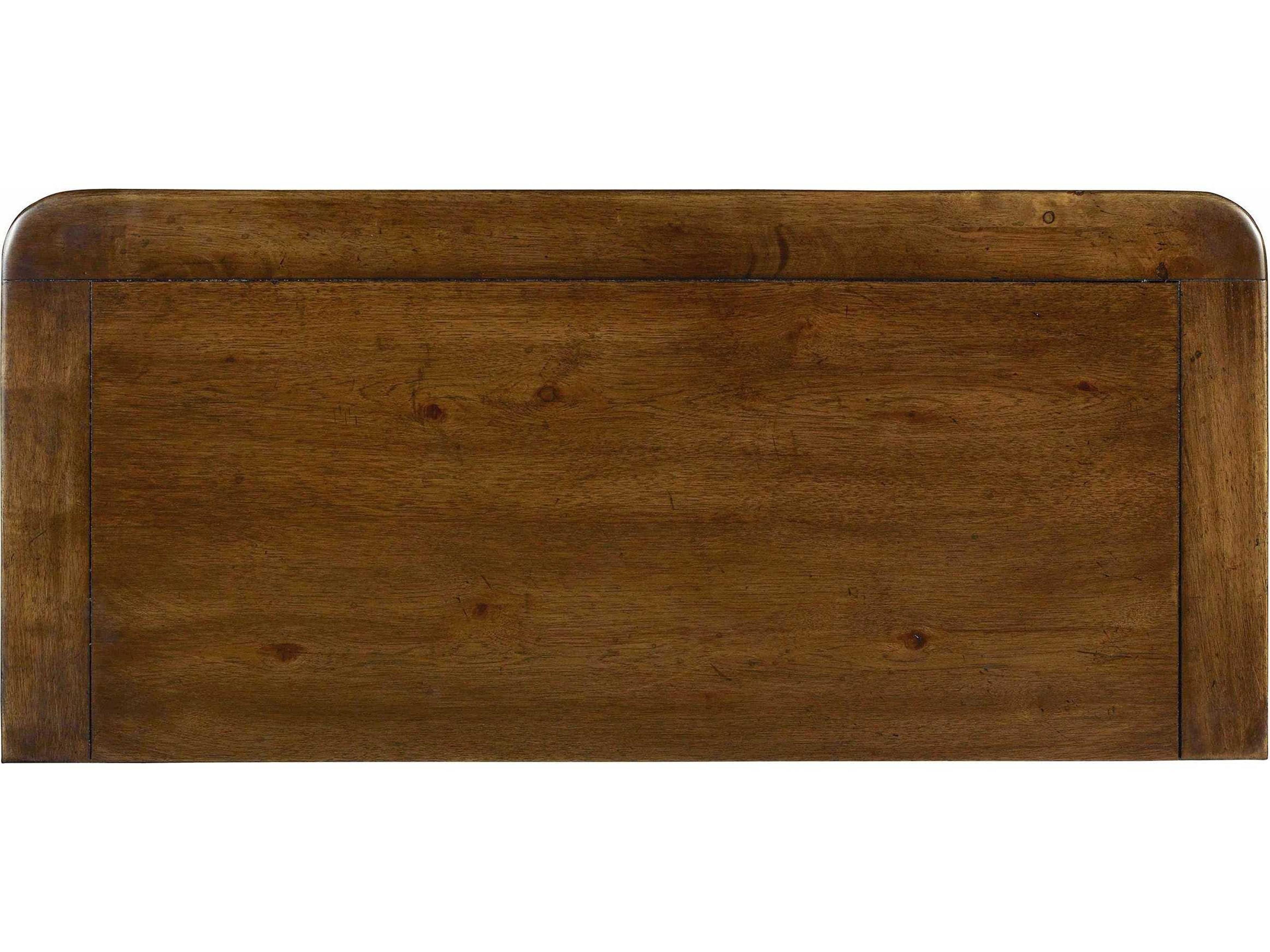 Luxecor Heritage 6-Drawers Dark Wood Brown Rubberwood Accent Chest