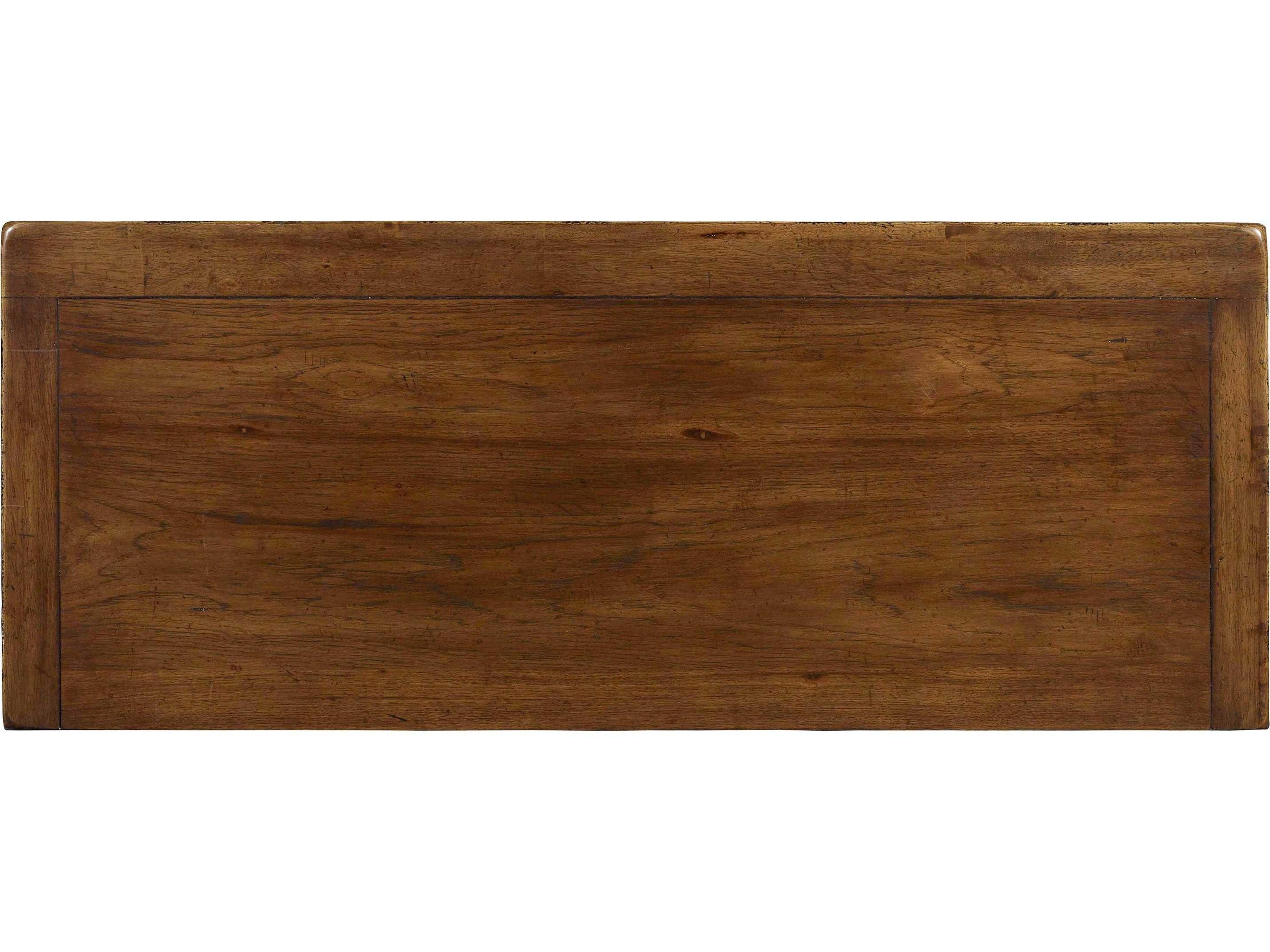 Luxecor Heritage Bureau 5-Drawers Brown Rubberwood Dresser