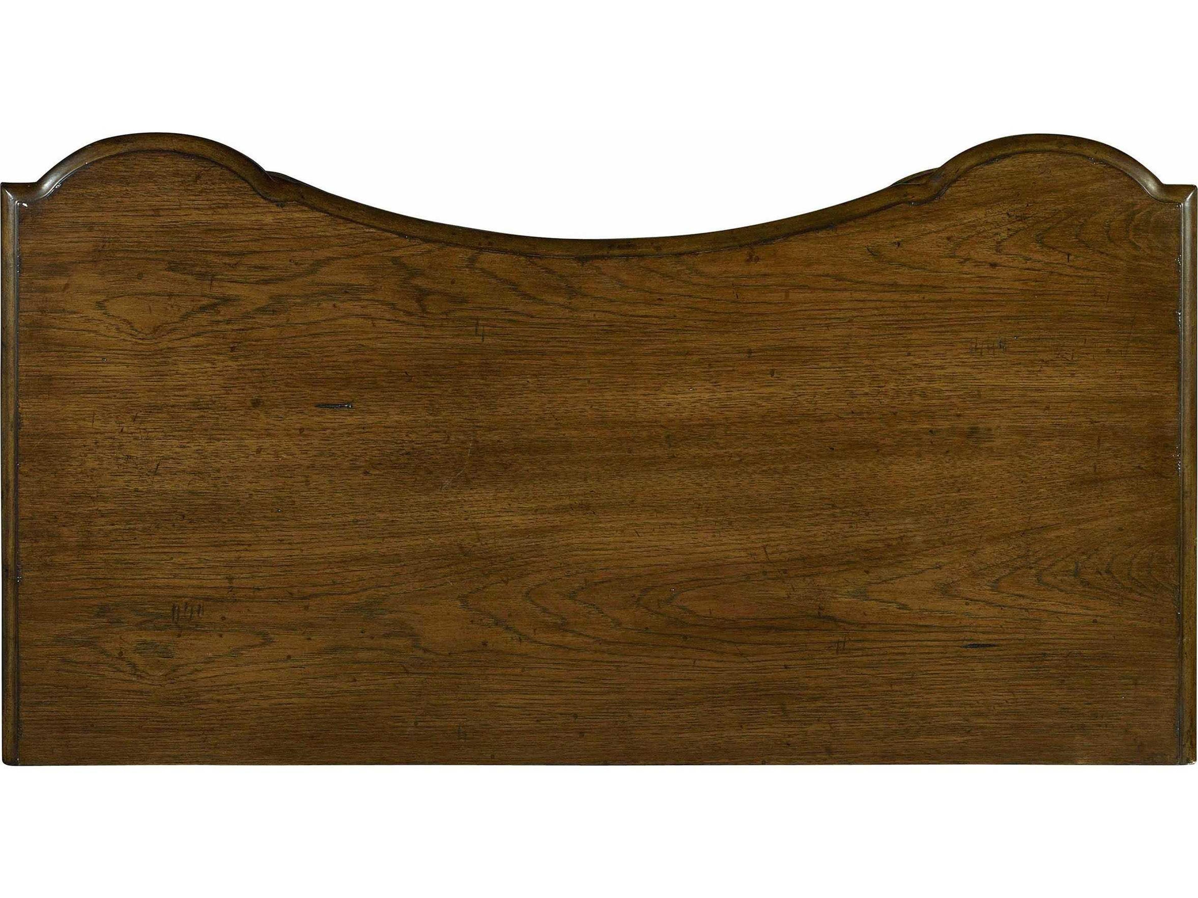 Luxecor Heritage Bachelor 3-Drawers Brown Rubberwood Chest Nightstand