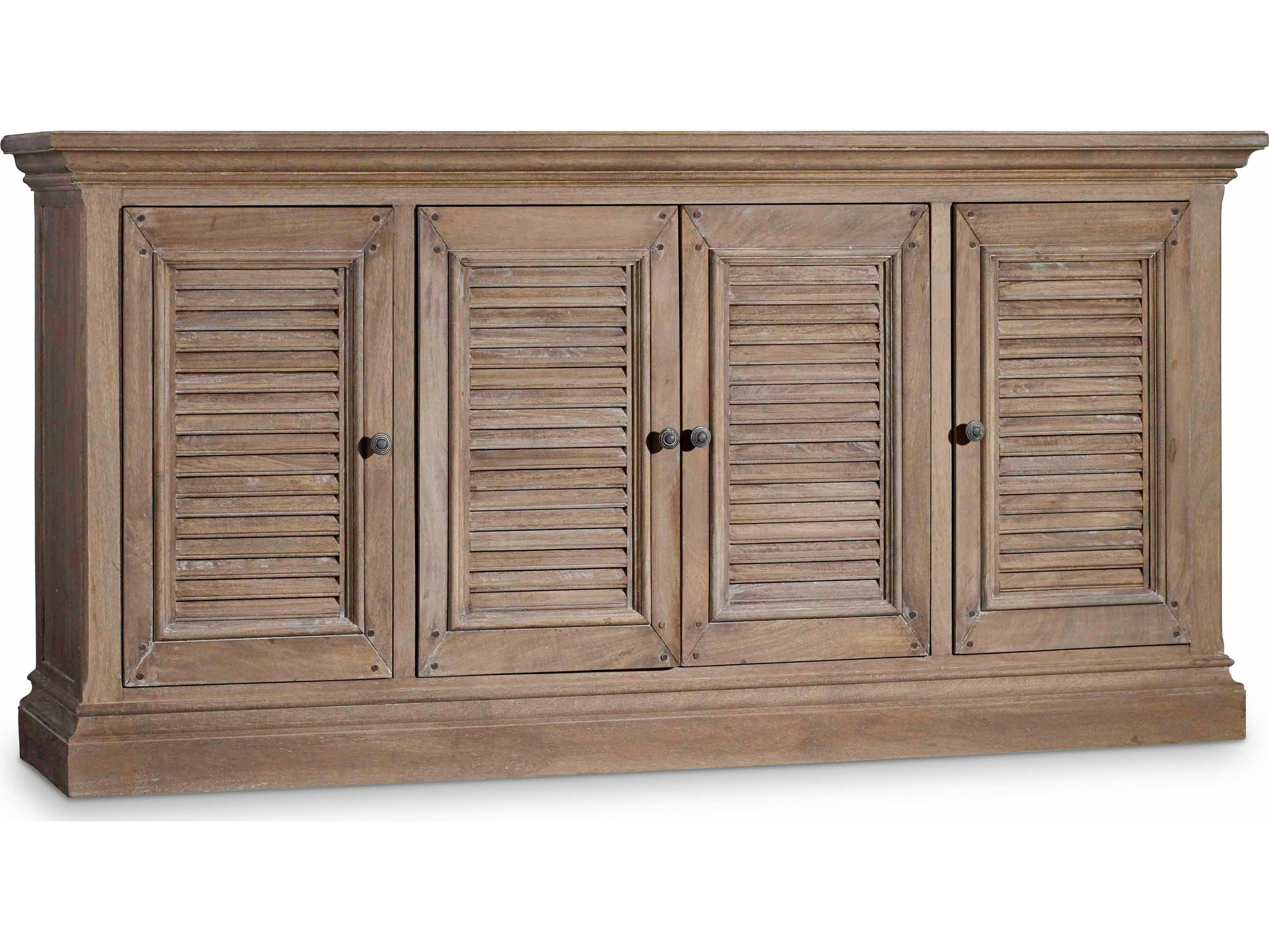 72" Hardwood Light Natural Media Console