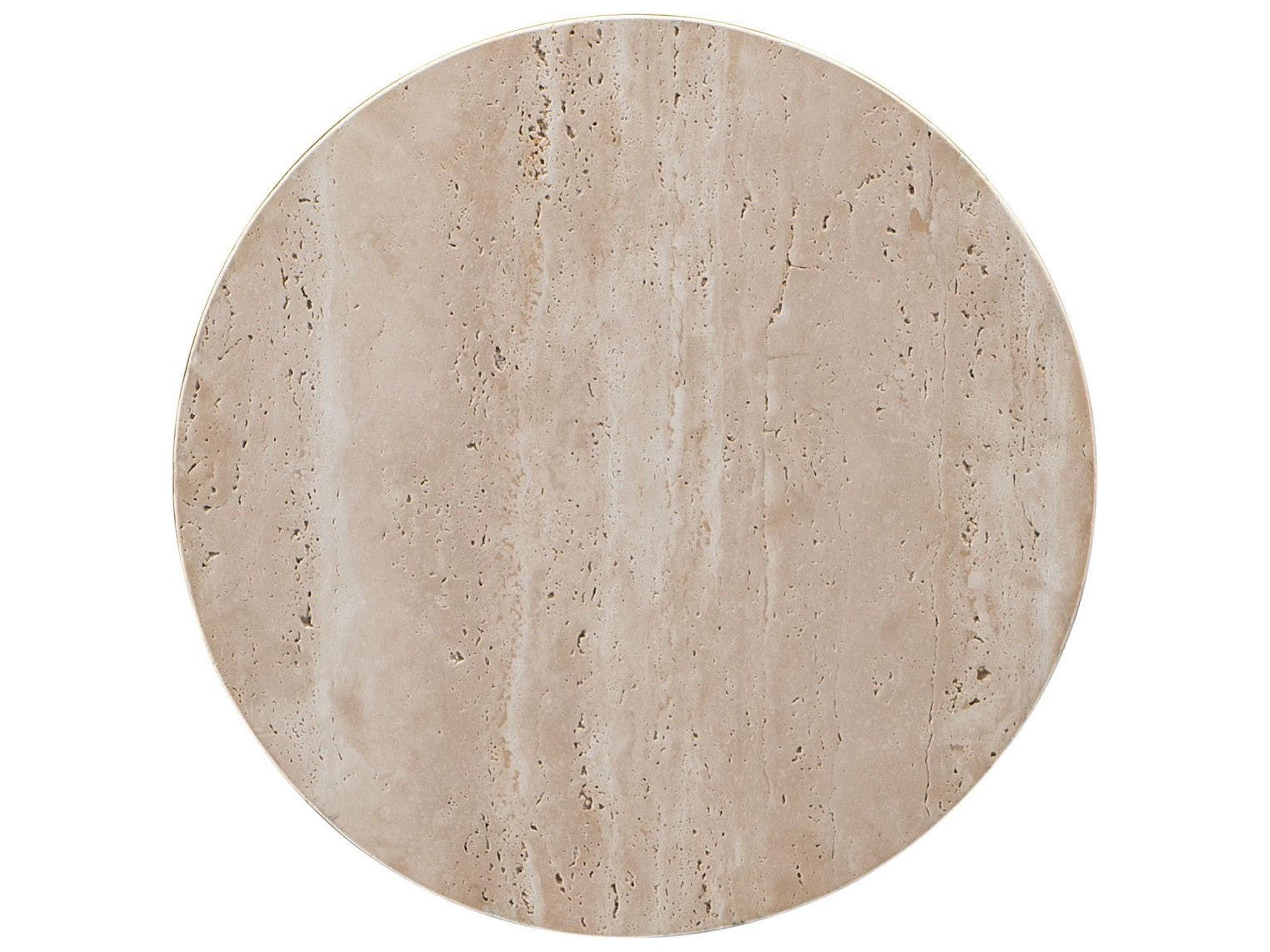 Hooker Furniture Round Stone Gold End Table