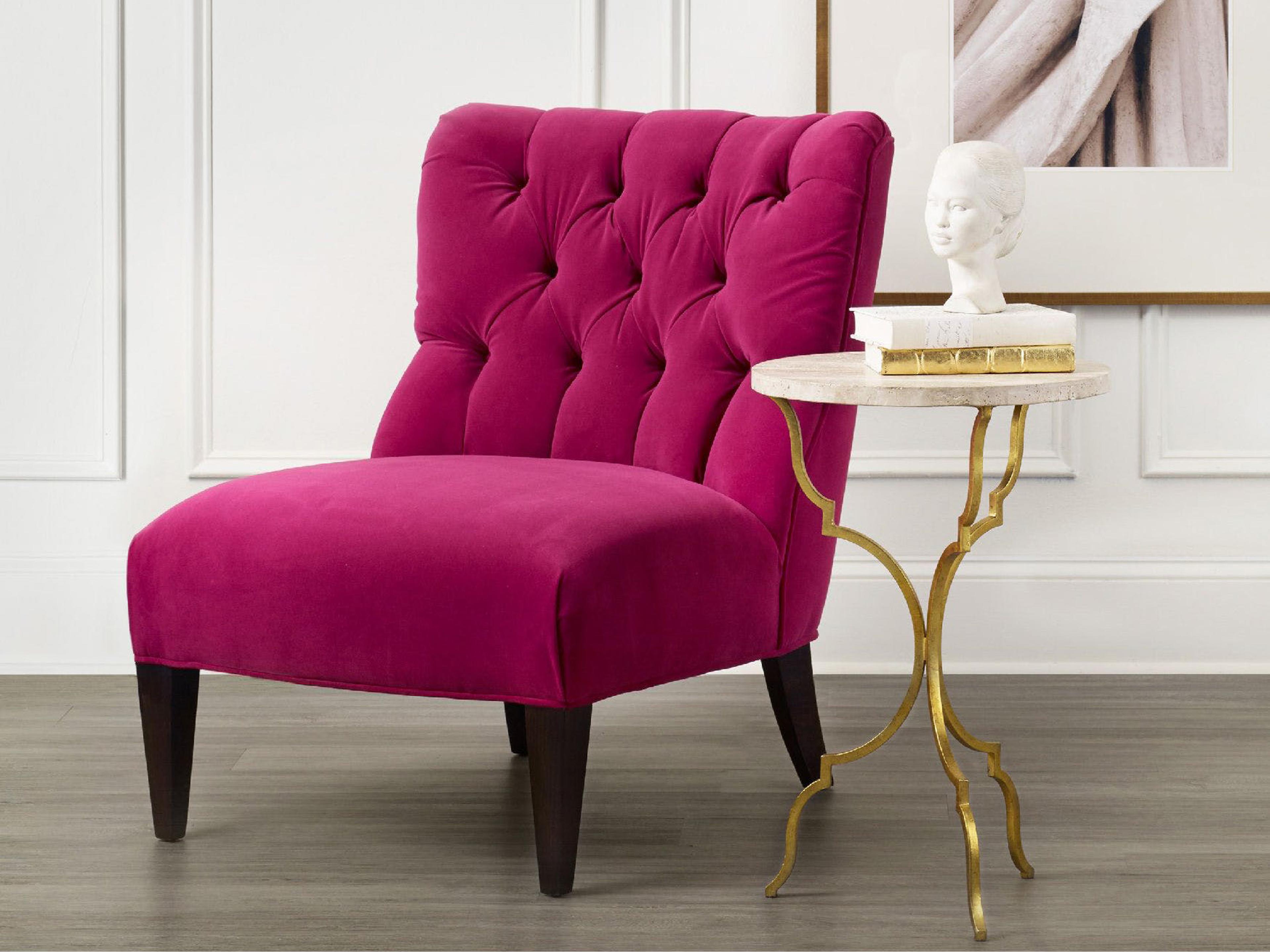 Hooker Furniture Round Stone Gold End Table