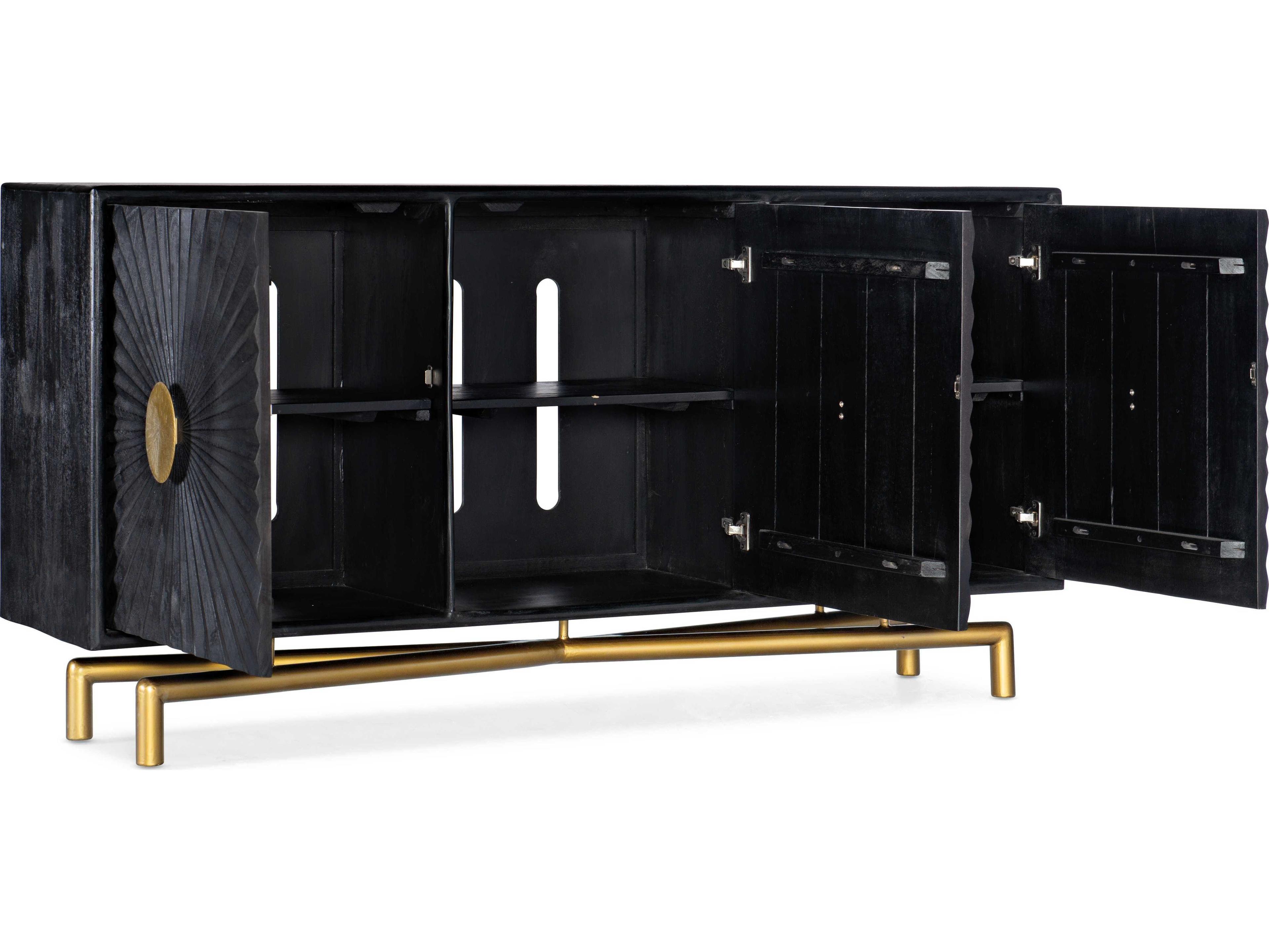 Hooker Furniture 69" Mango Wood Black Media Console