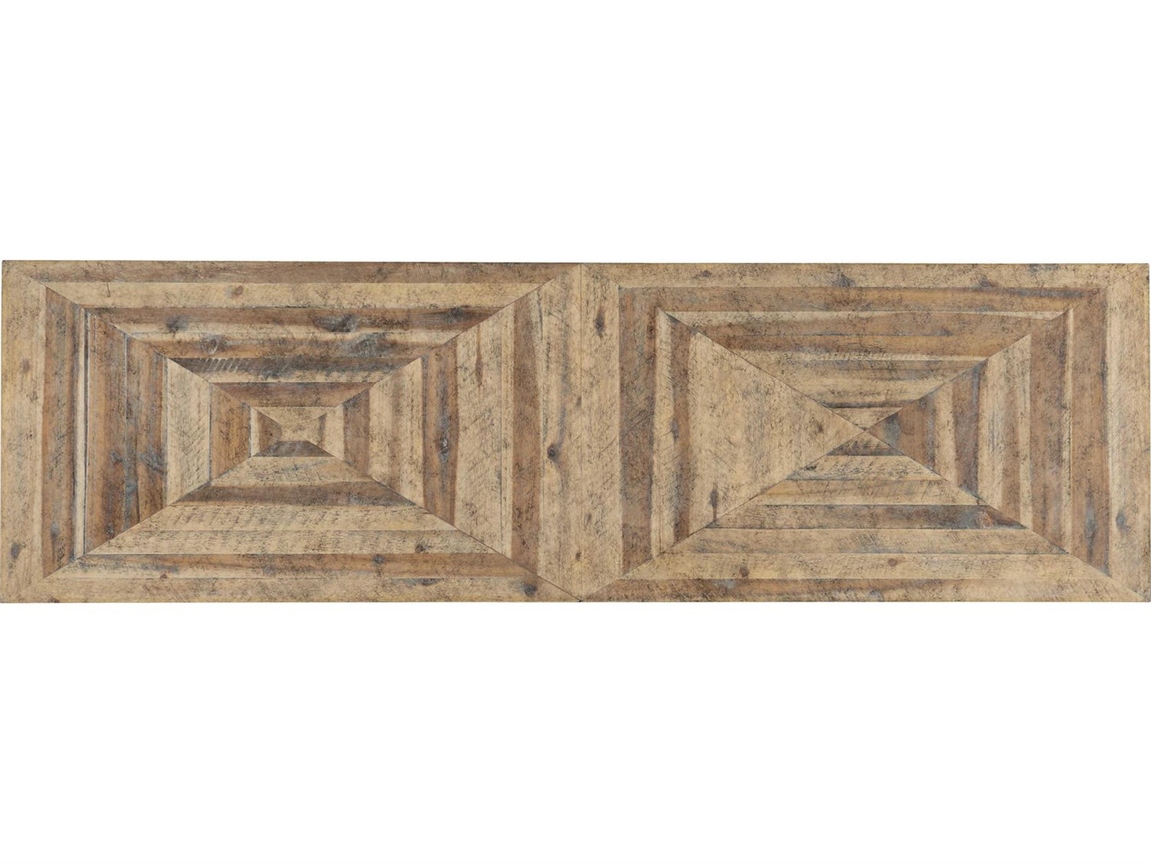Luxecor Heritage 60" Acacia Wood Light Natural Antique Bronze Media Console