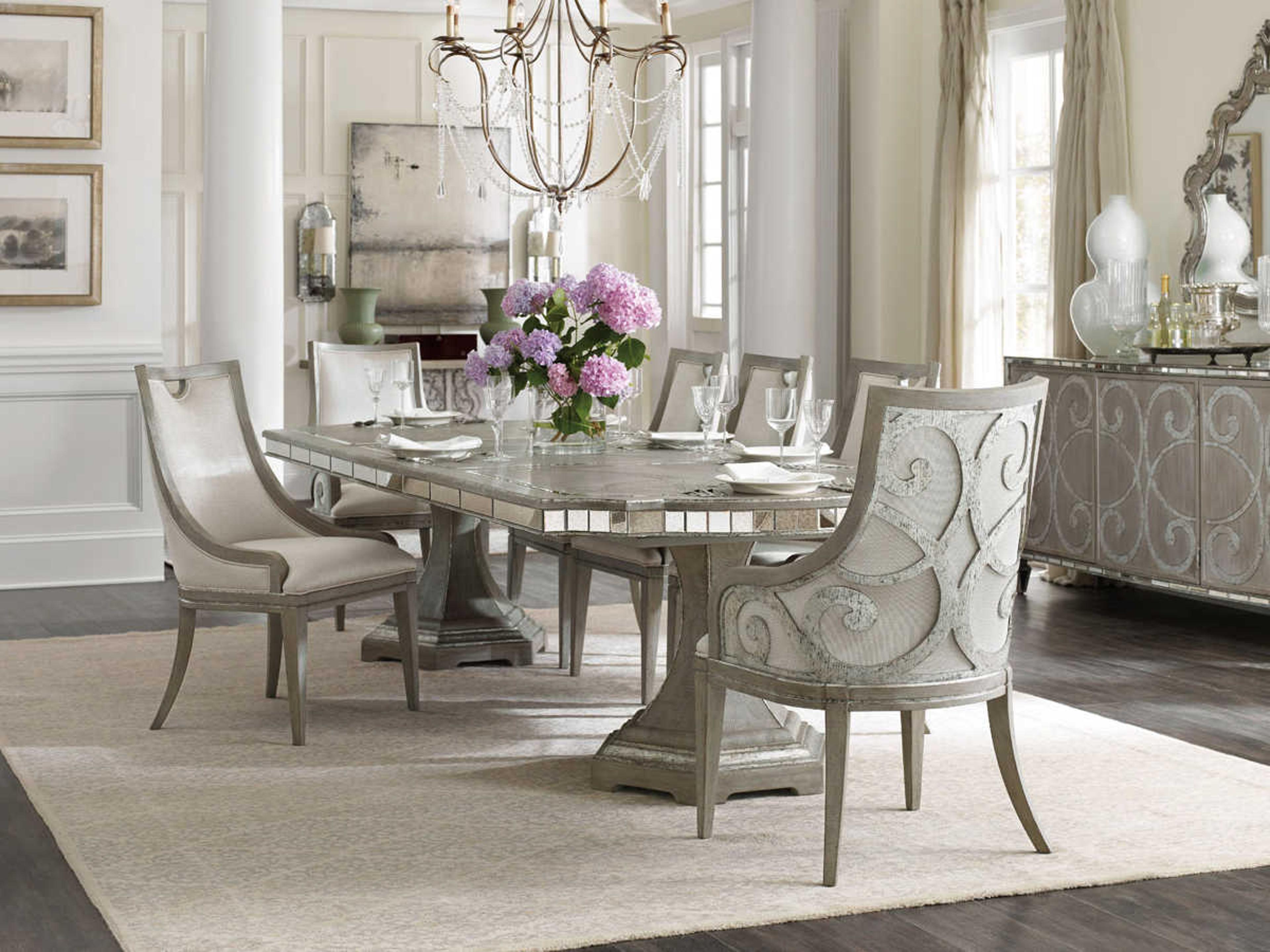 Luxecor Heritage Hardwood Gray Upholstered Side Dining Chair