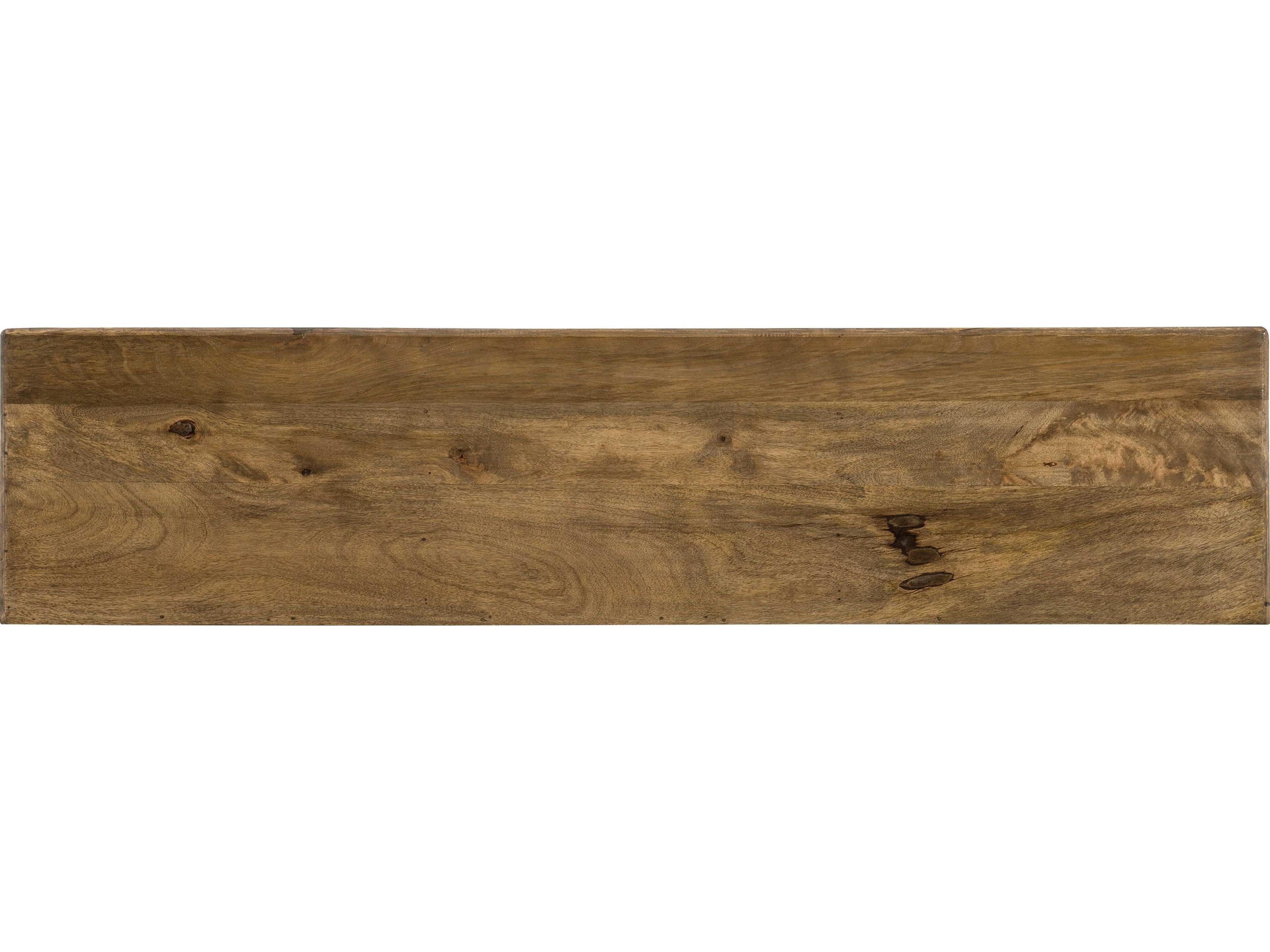 Hooker Furniture Serramonte 69" Mango Wood Brown With Chevron Inlay Media Console