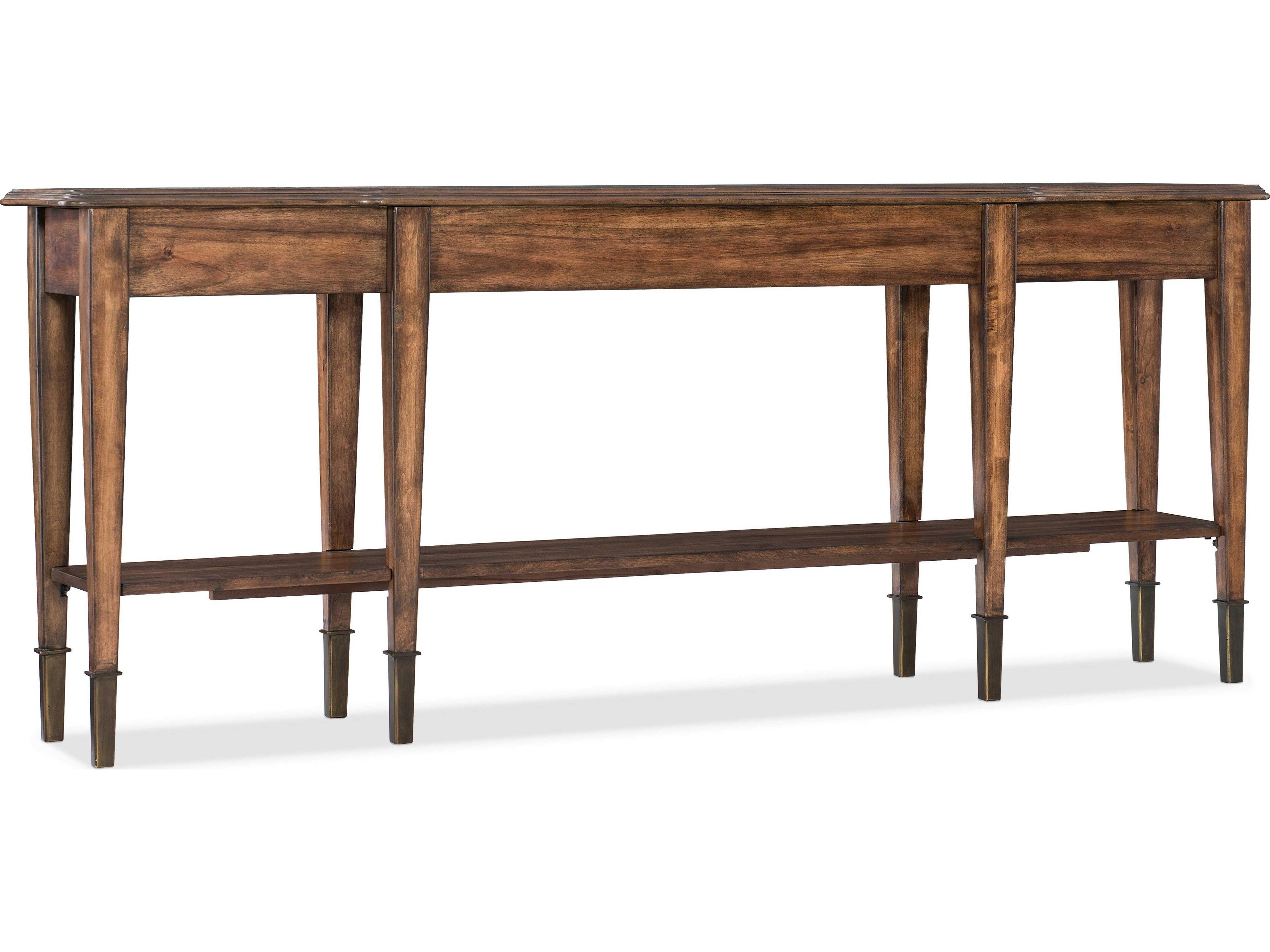Skinny Rectangular Wood Console Table