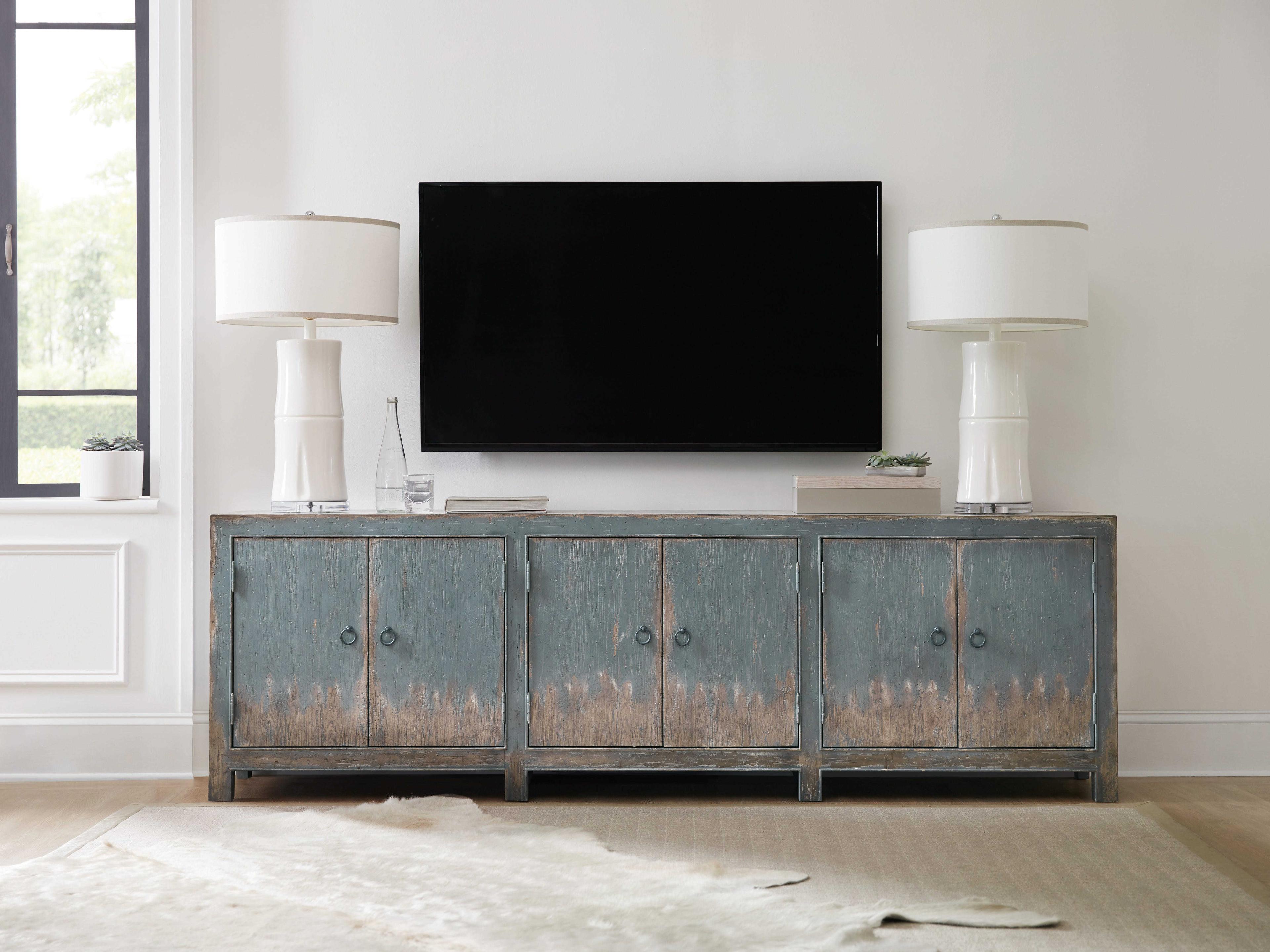 Luxecor Heritage Salvator 89" Hardwood Blues Media Console