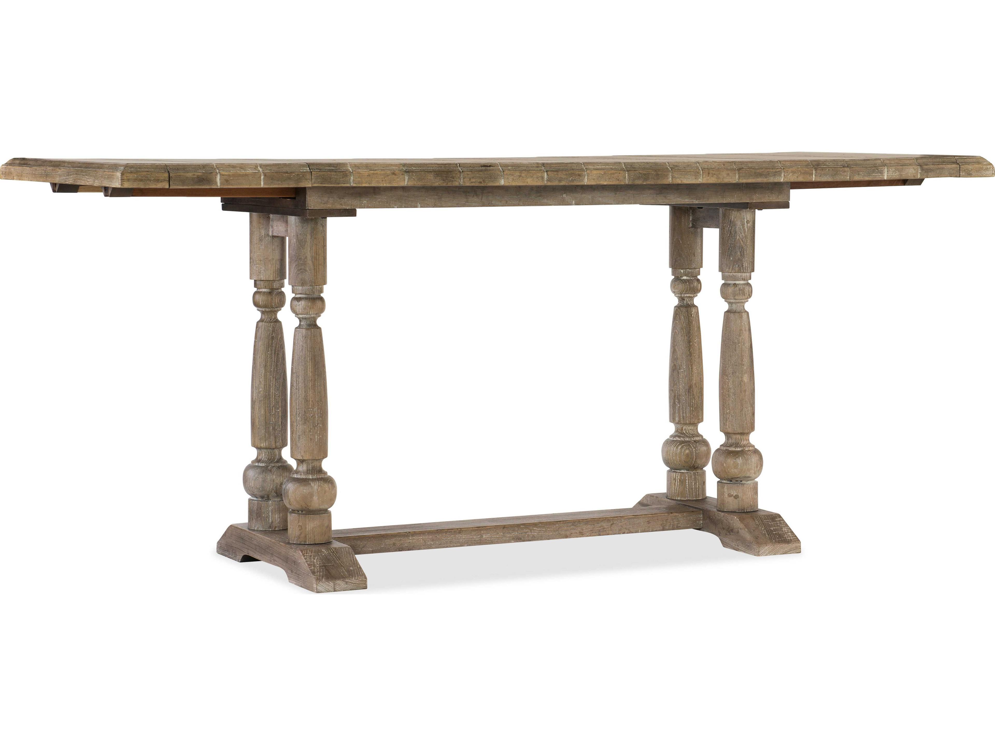 Luxecor Heritage Extendable Rectangular Light Wood Dining Table