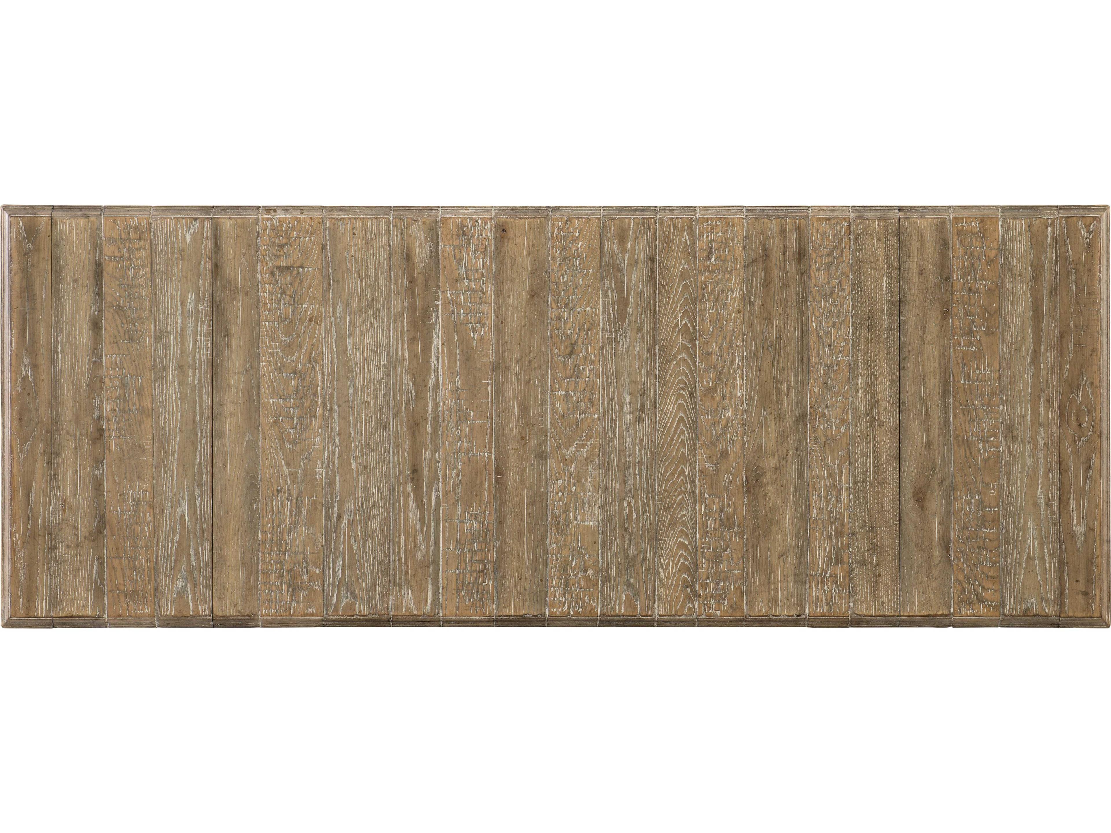 Luxecor Heritage Extendable Rectangular Light Wood Dining Table