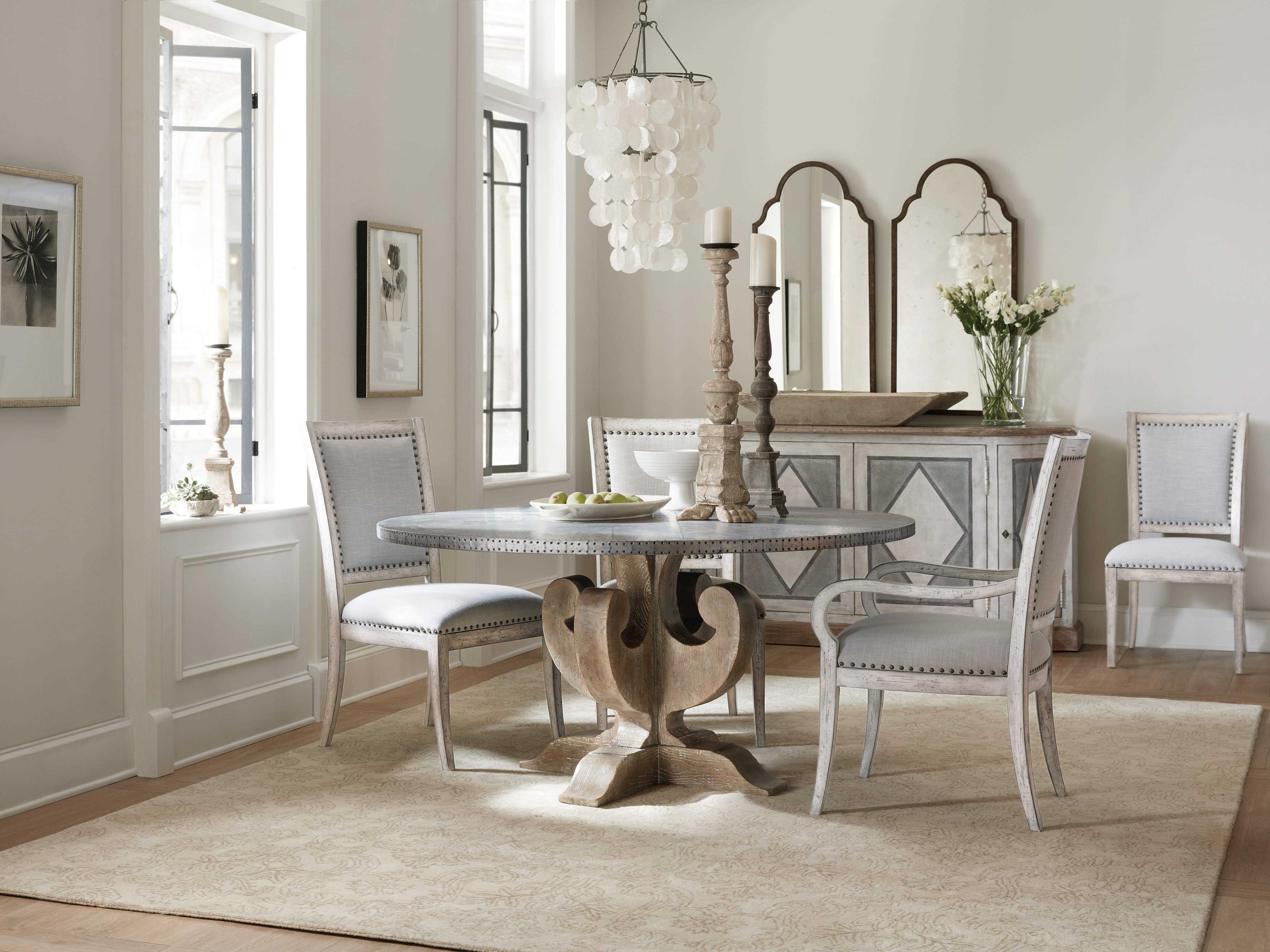 Luxecor Heritage Round Light Wood Dining Table