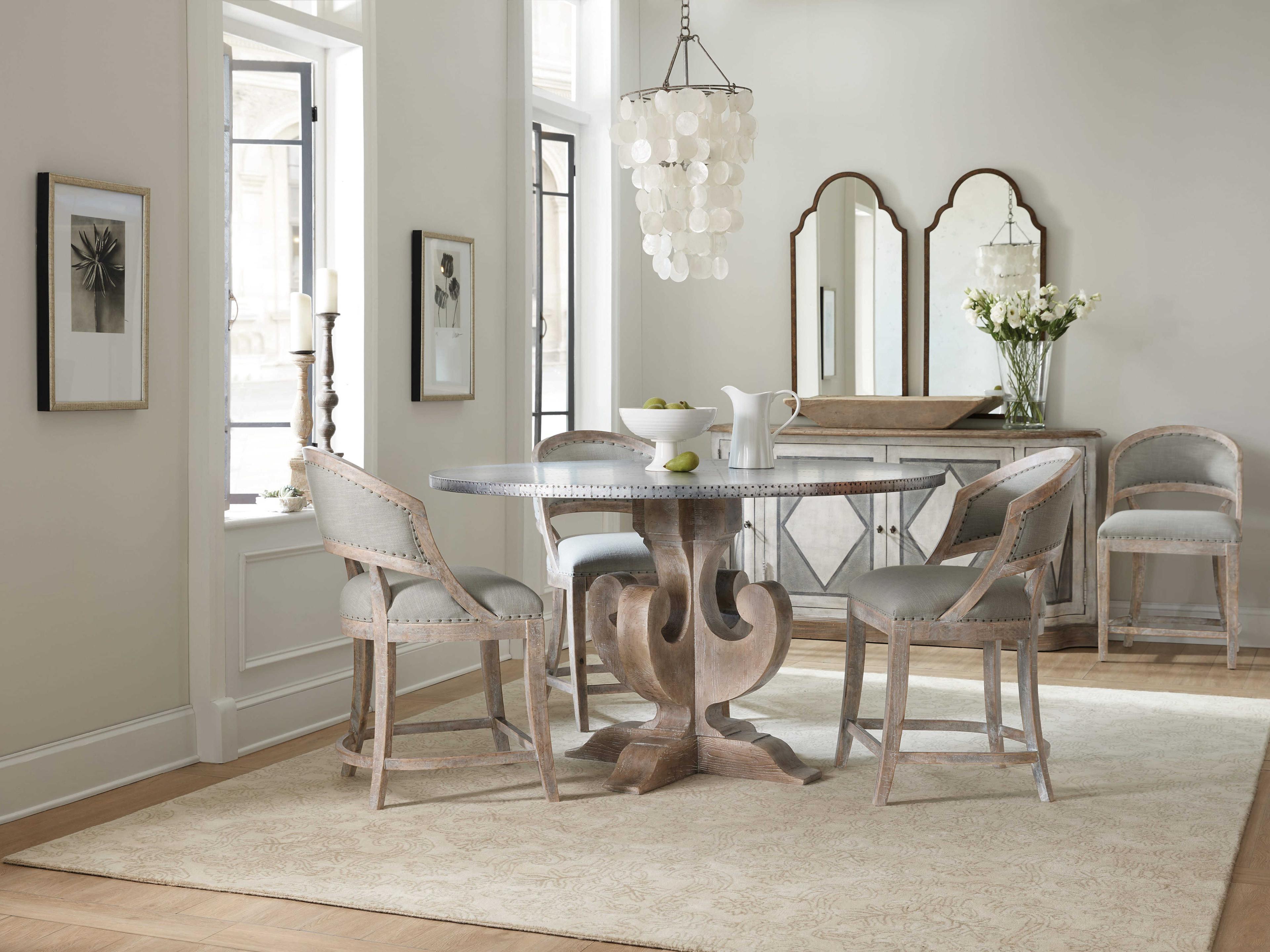 Luxecor Heritage Round Light Wood Dining Table