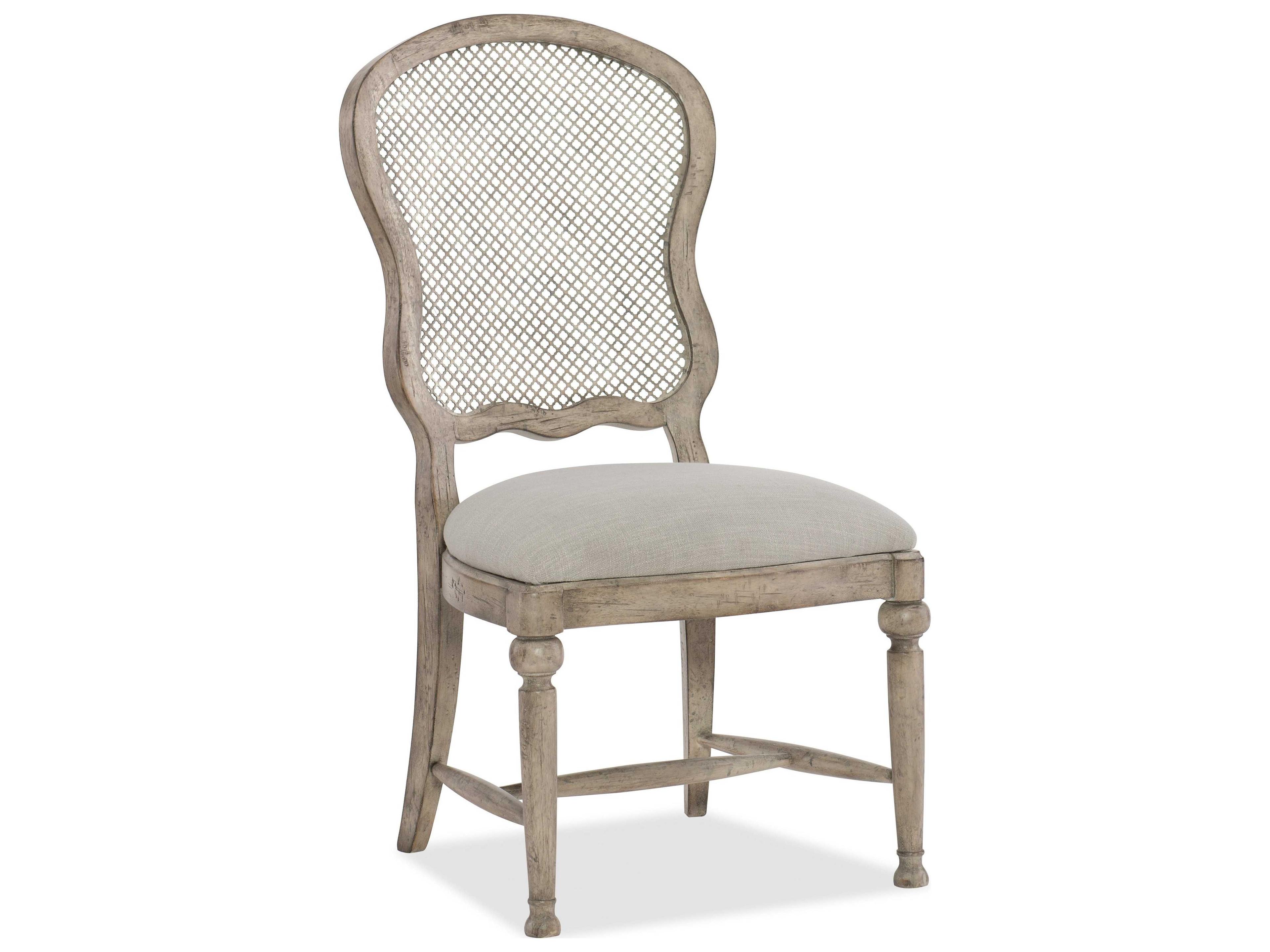 Boheme Hardwood Gray Upholstered Side Dining Chair