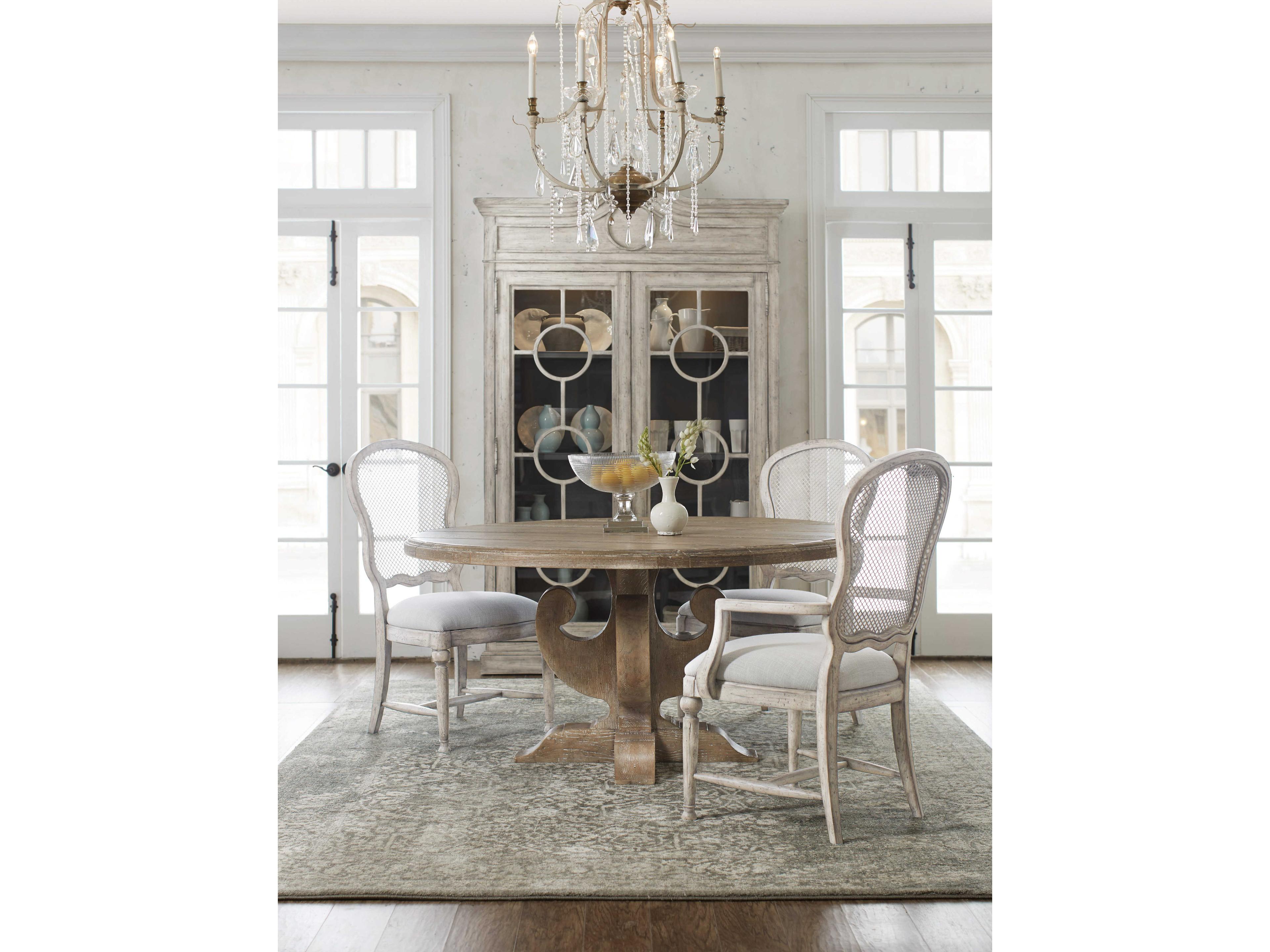 Luxecor Heritage Hardwood Gray Upholstered Side Dining Chair