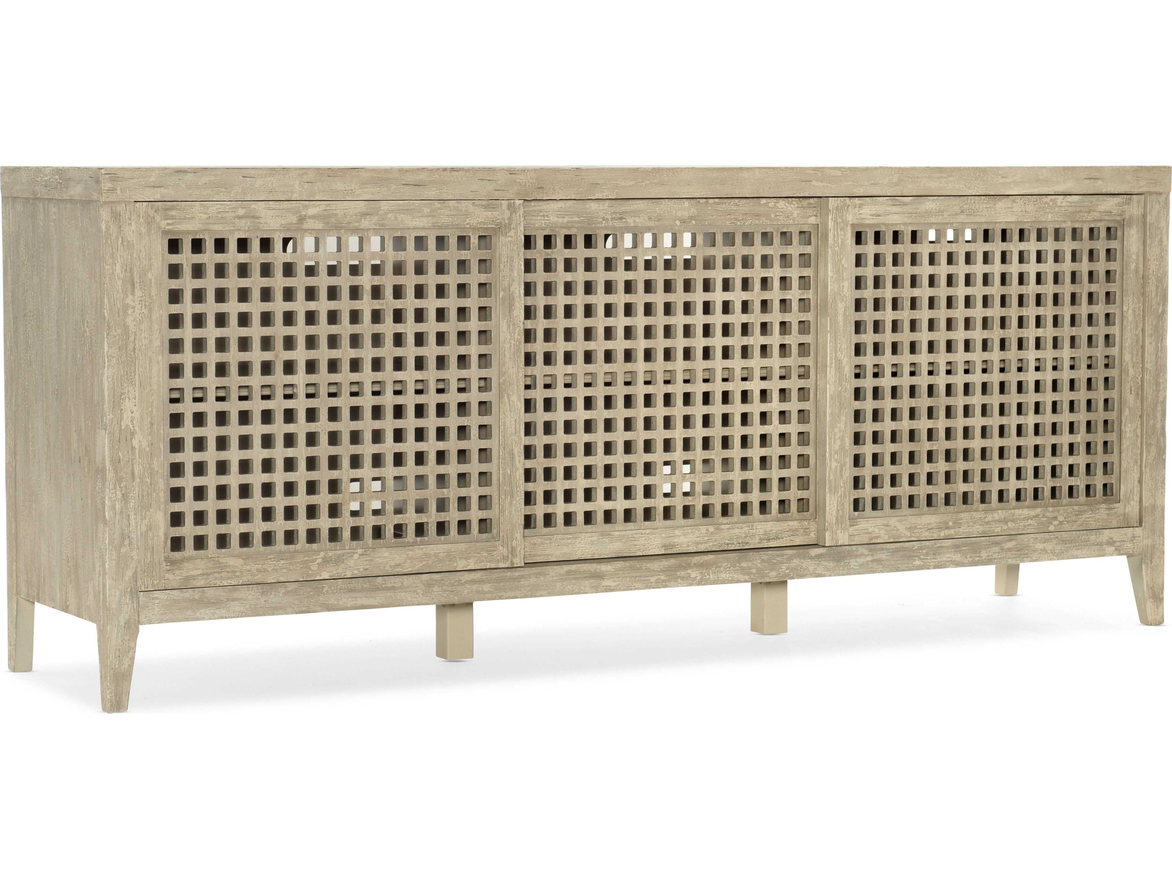 Luxecor Heritage 80" Hardwood Light Wood Media Console