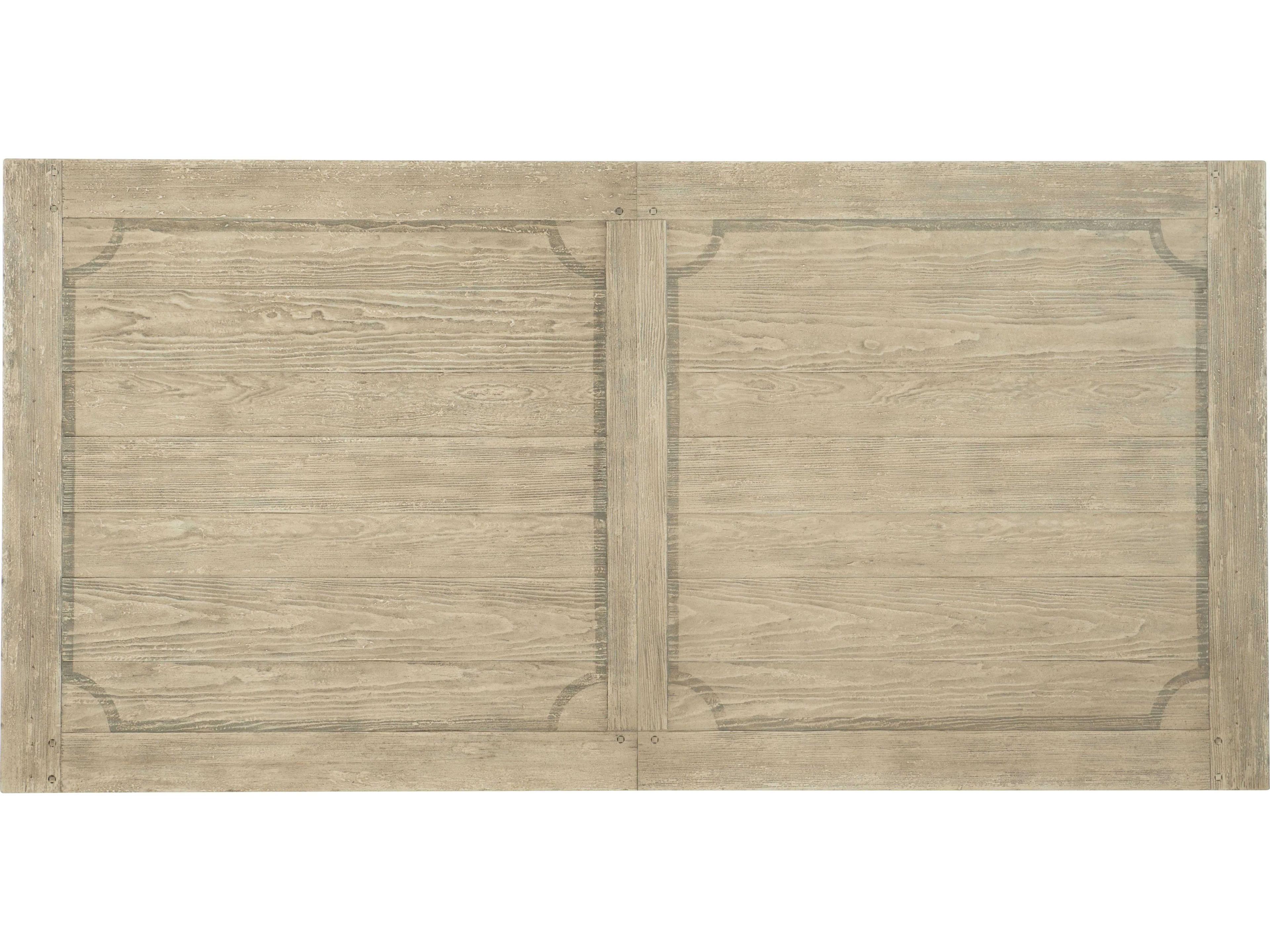 Luxecor Heritage Rectangular Wood Flaky White Black Dining Table