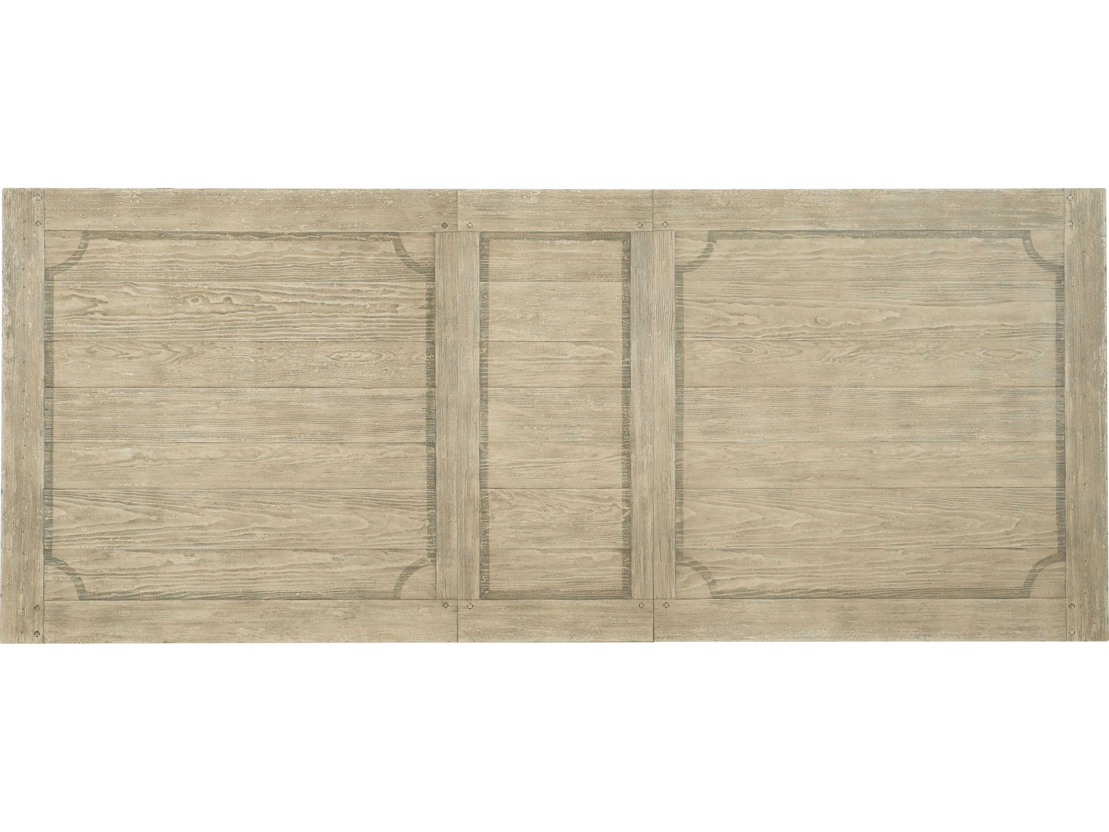 Luxecor Heritage Rectangular Wood Flaky White Black Dining Table