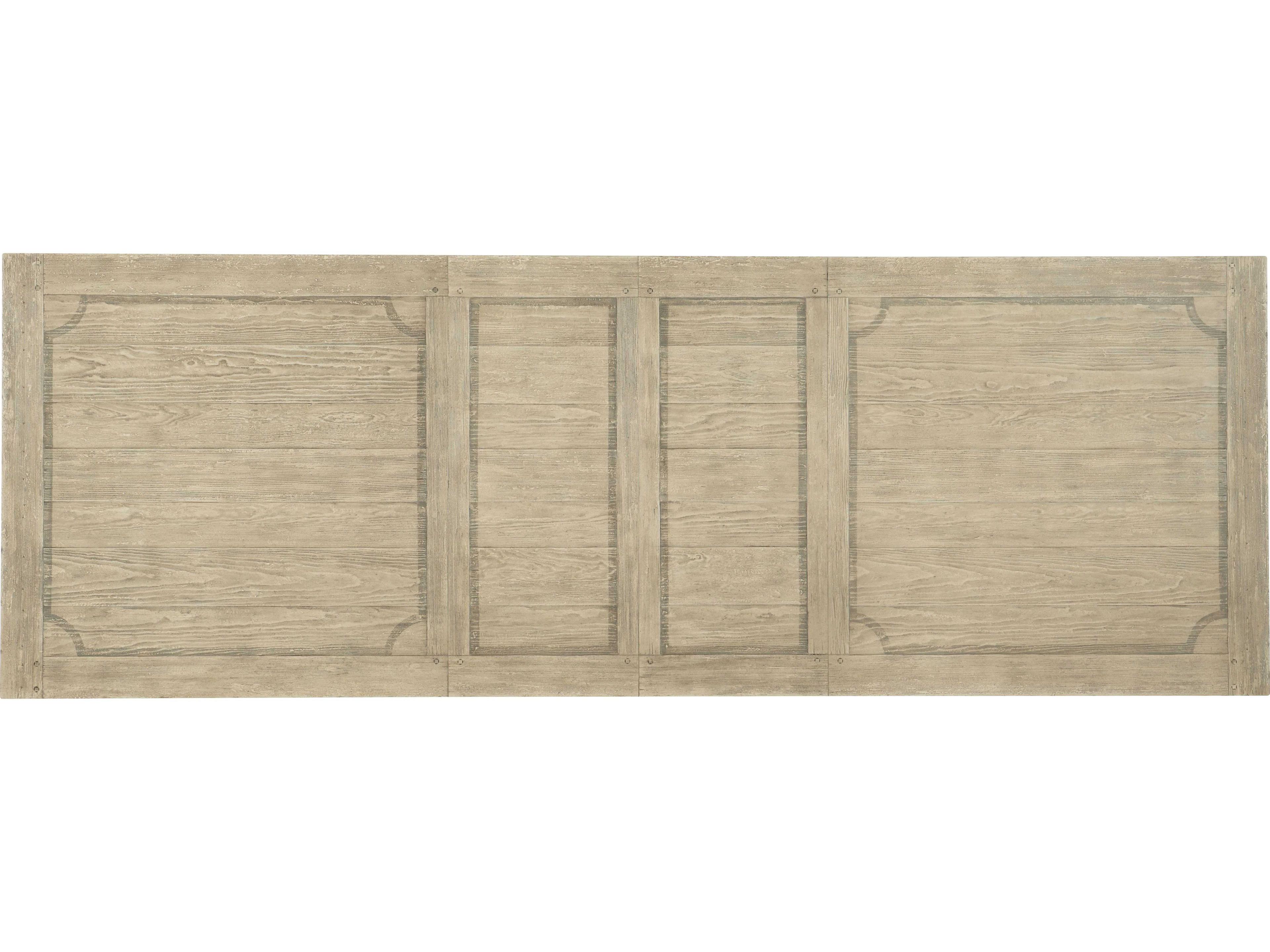 Luxecor Heritage Rectangular Wood Flaky White Black Dining Table