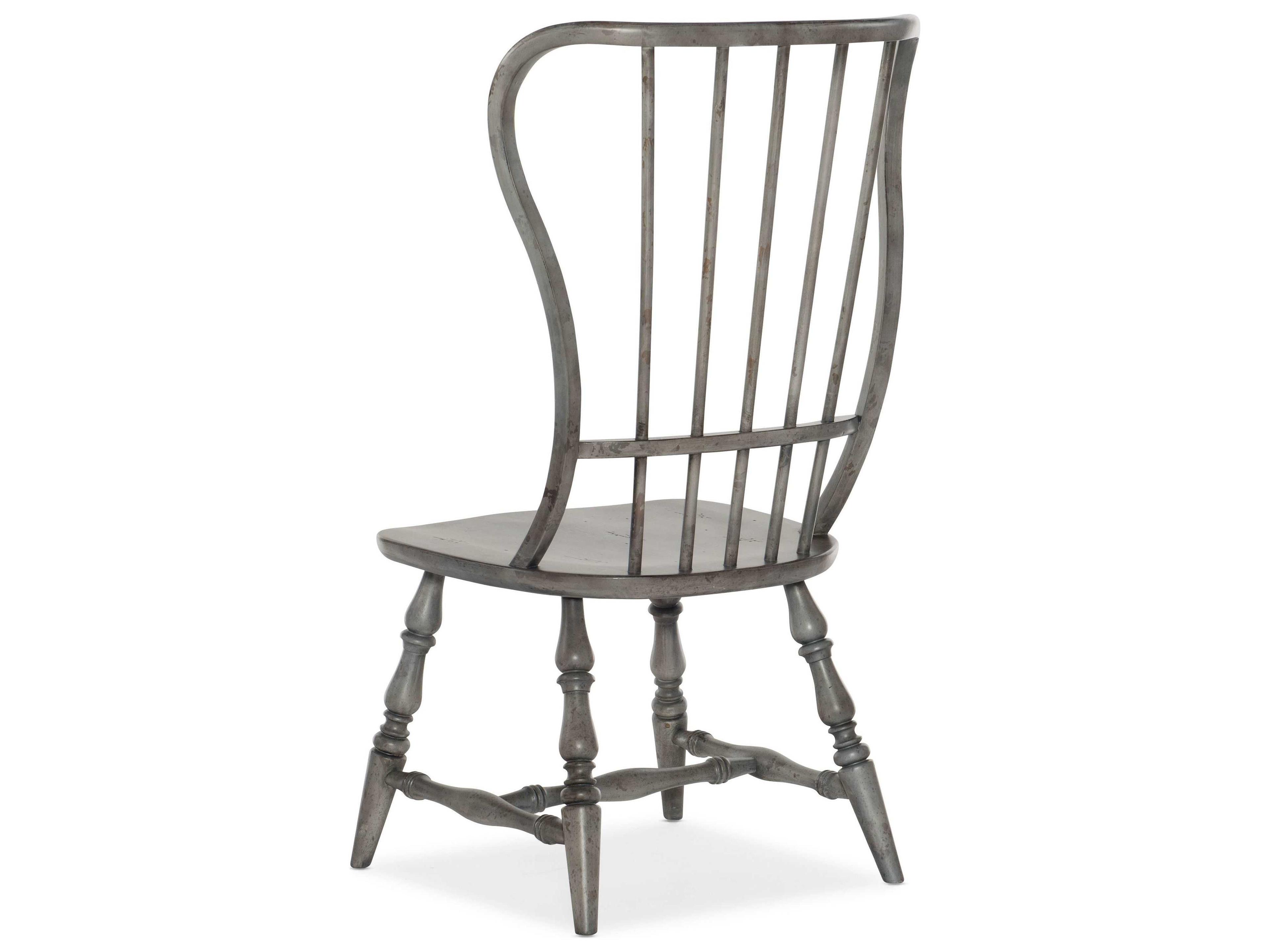 Hooker Furniture Ciao Bella Poplar Wood Gray Side Dining Chair