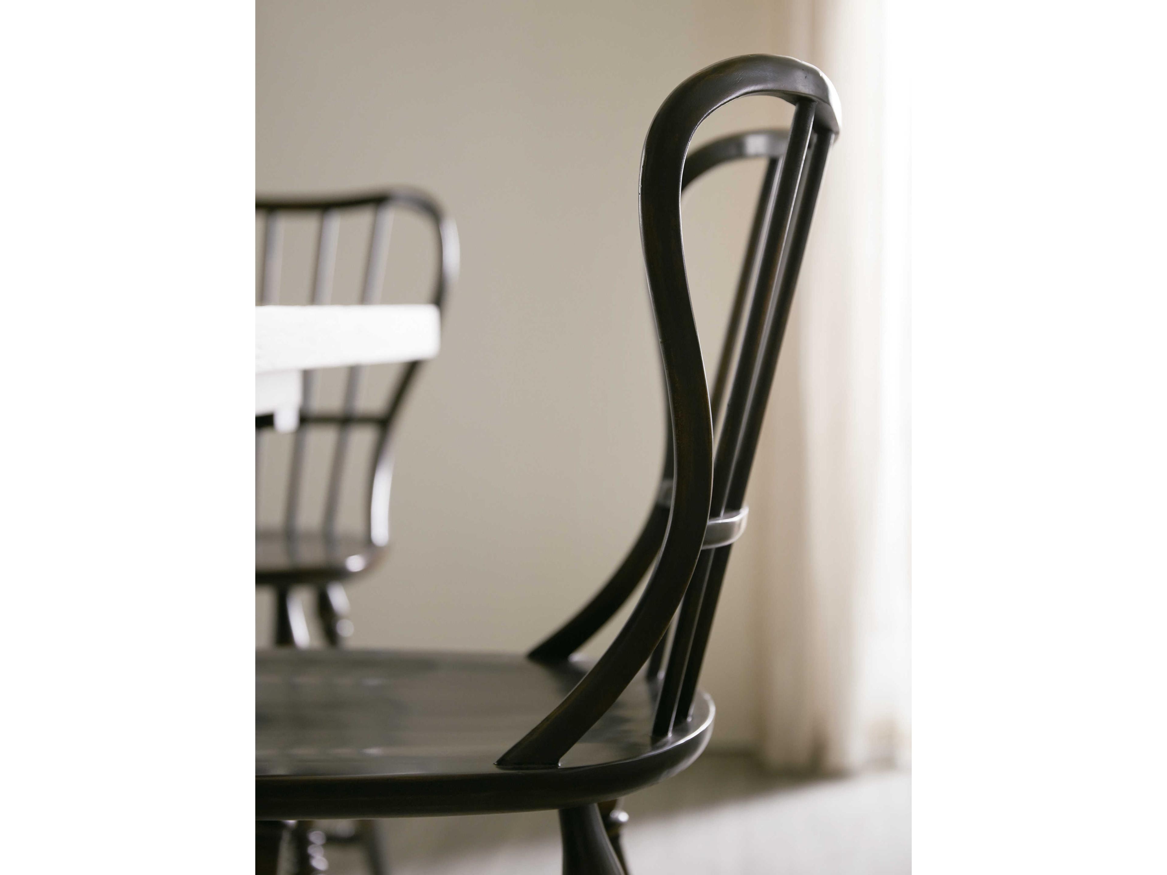 Luxecor Heritage Poplar Wood Black Counter Stool