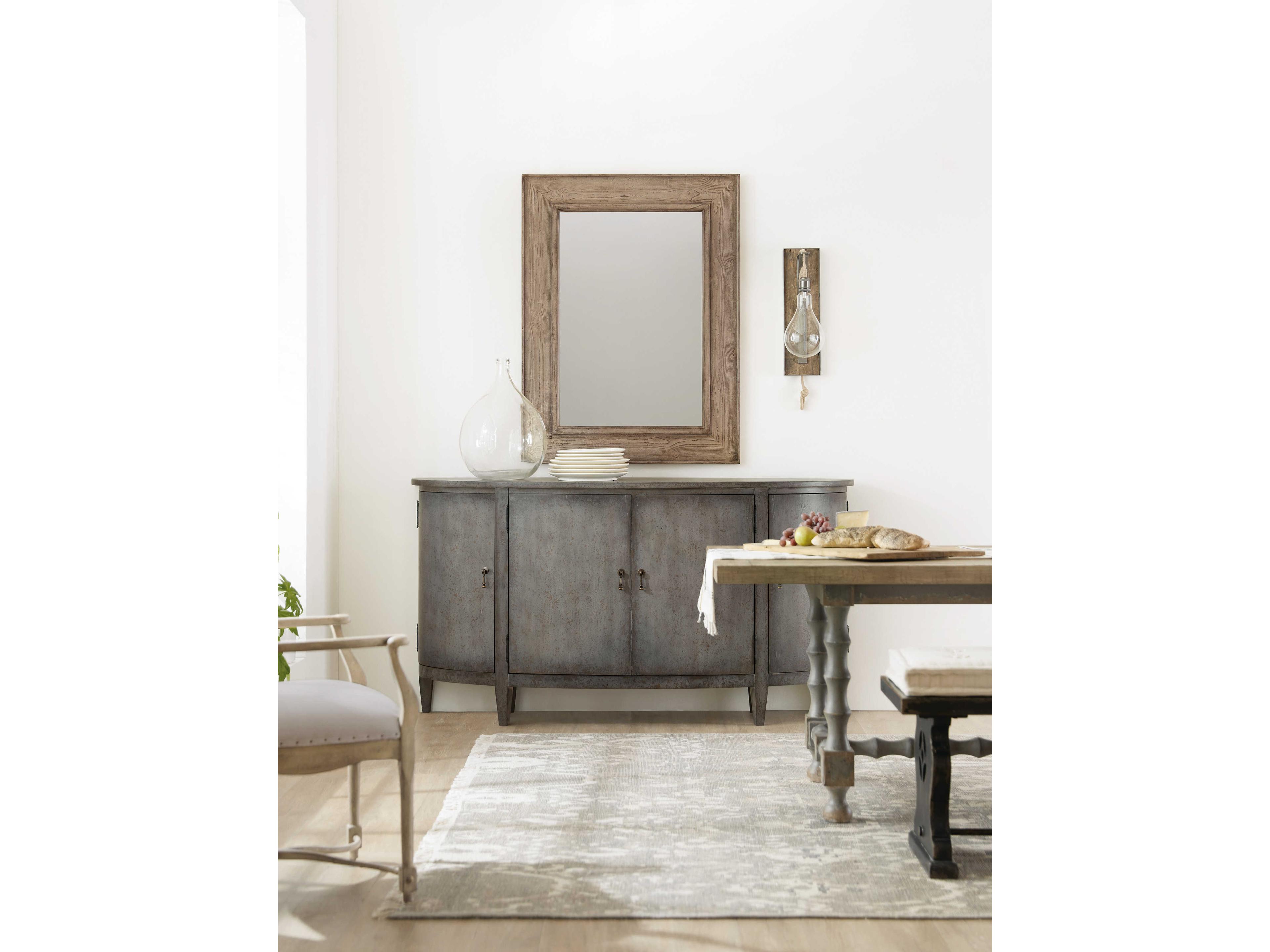 Luxecor Heritage 72" Hardwood Gray Sideboard