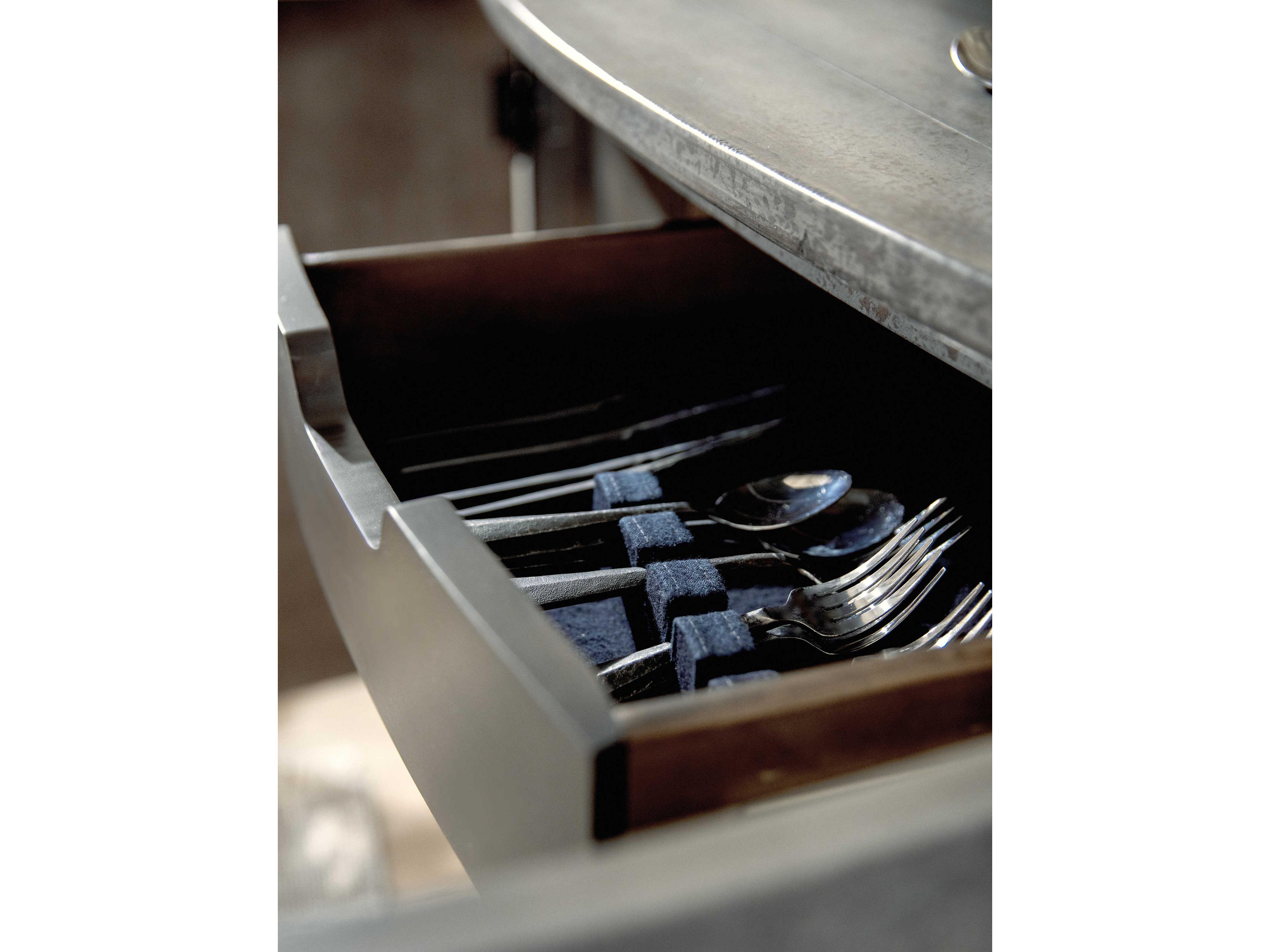 Luxecor Heritage 72" Hardwood Gray Sideboard