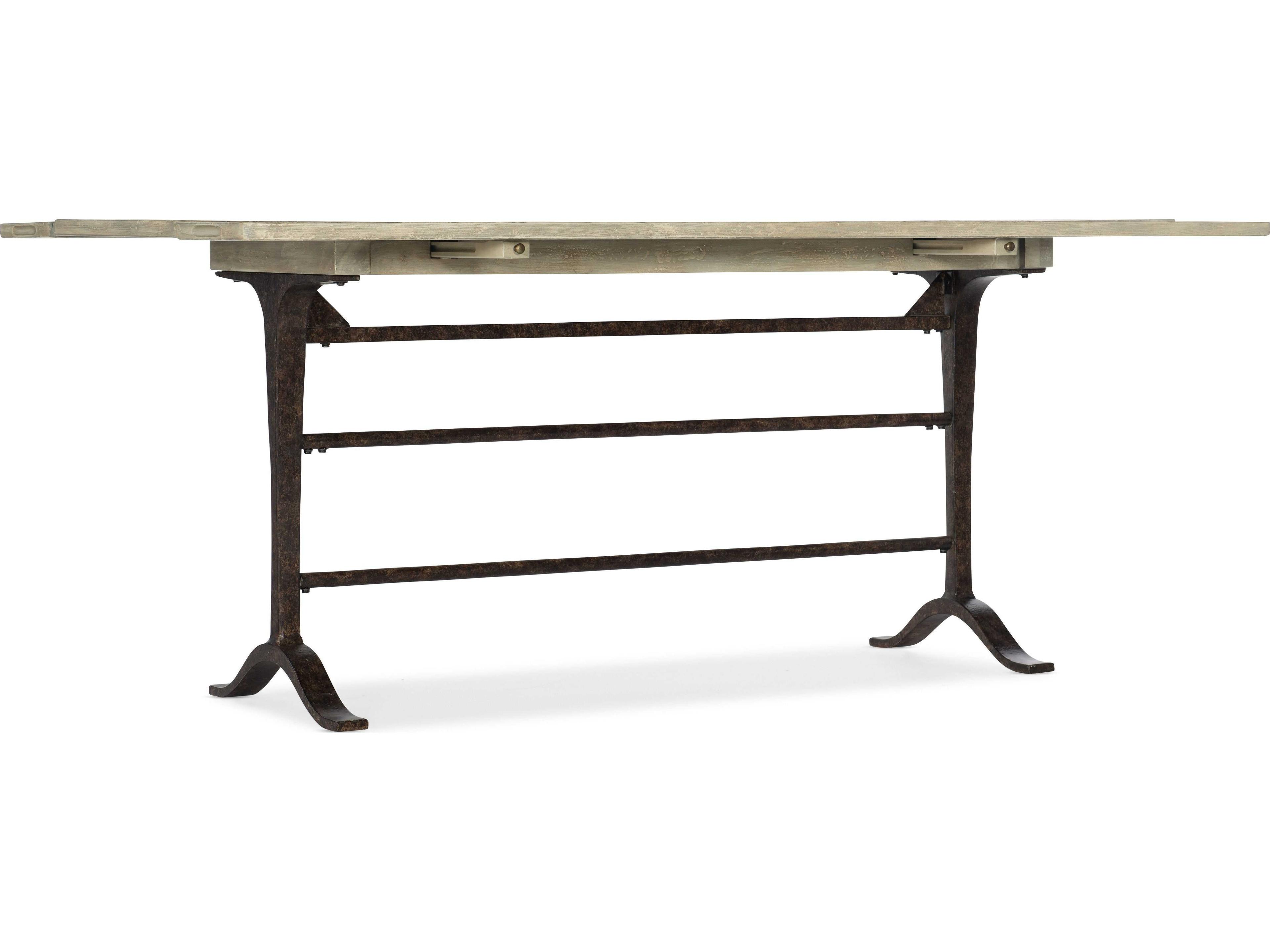 Luxecor Heritage Flip-Top Rectangular Light Wood Console Table